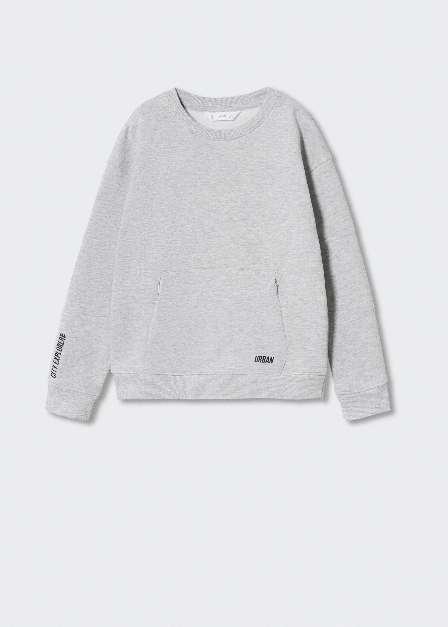 Pocket cotton sweatshirt - Article without model