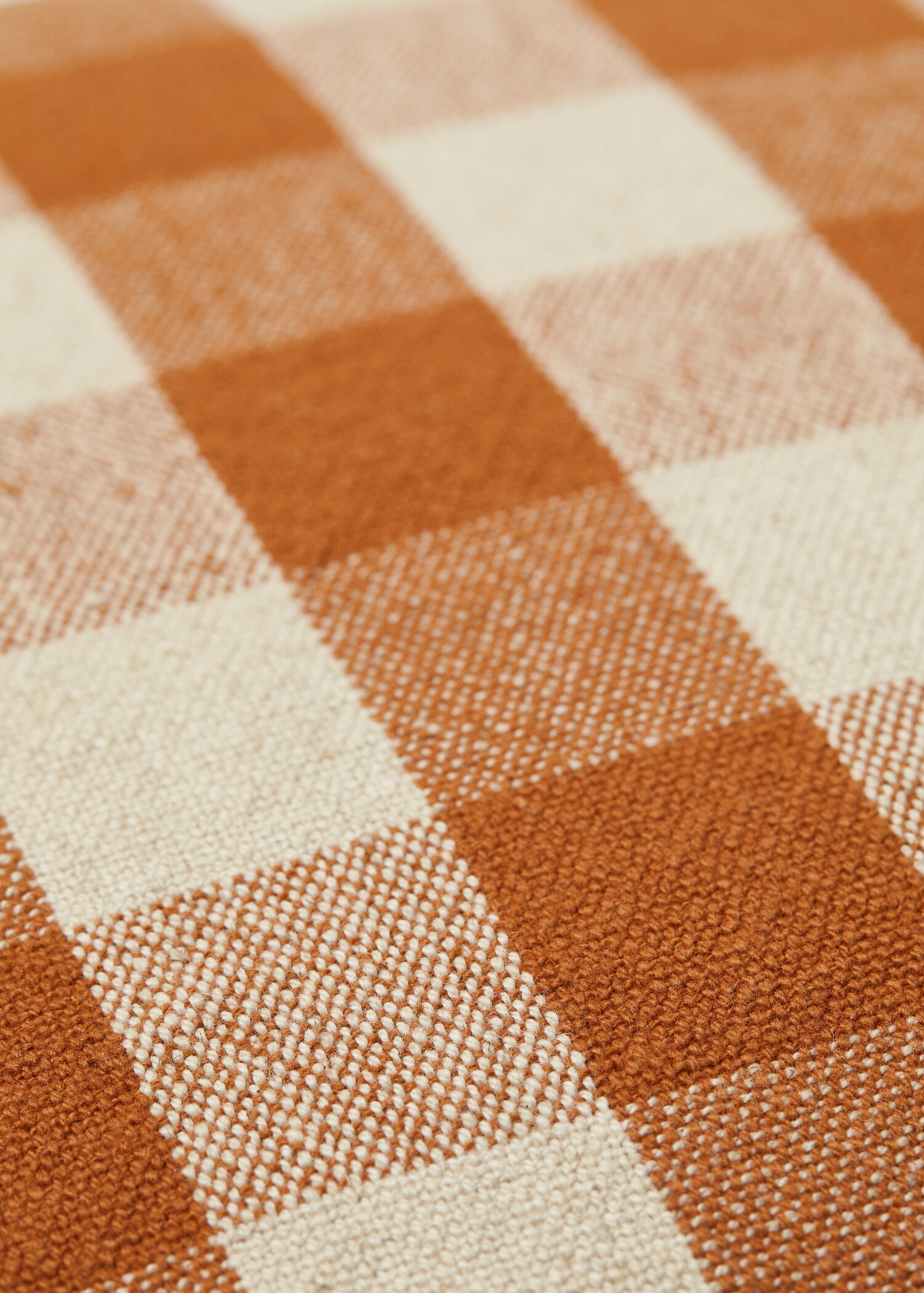 Stripes linen and cotton cushion case 45x45cm - Details of the article 3