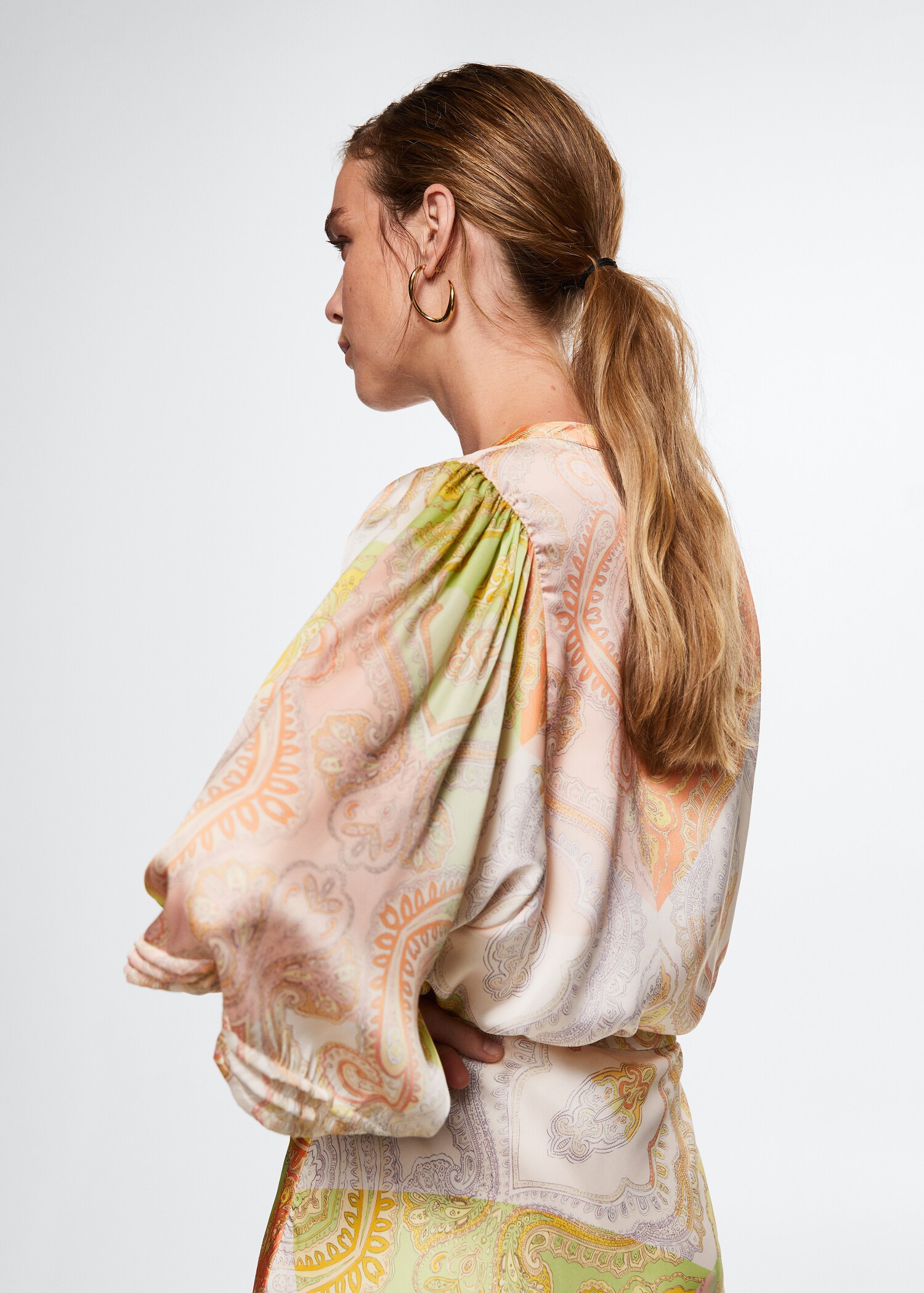 Blusa estampado paisley - Reverso del artículo