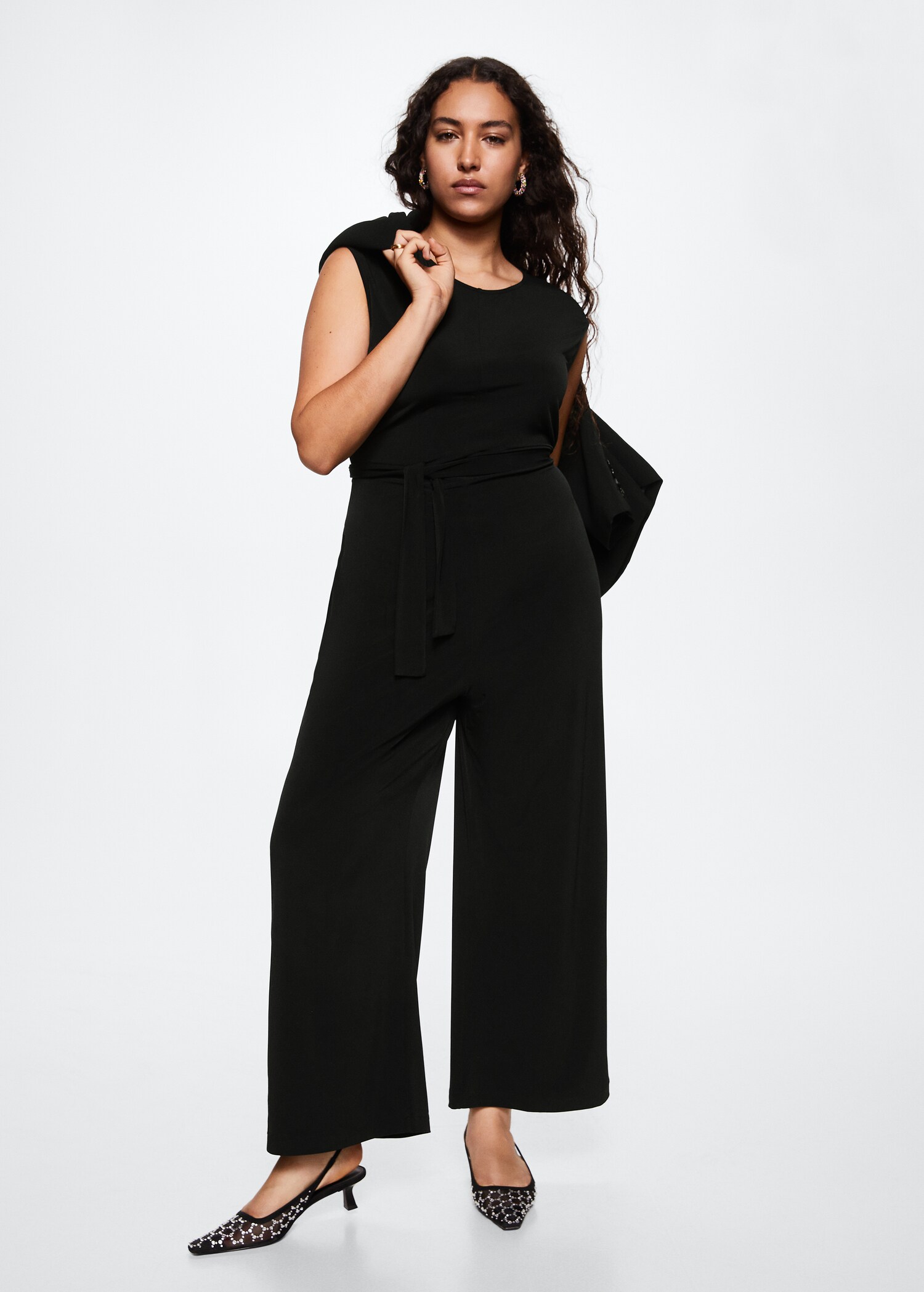 Langer Jumpsuit mit Schleife - Detail des Artikels 3