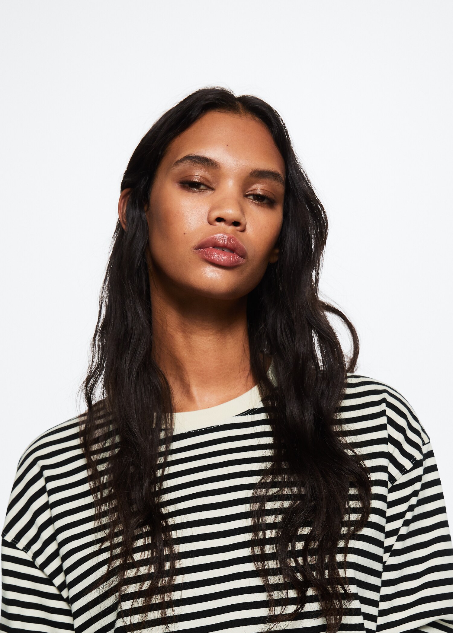 Striped cotton T-shirt - Details of the article 2