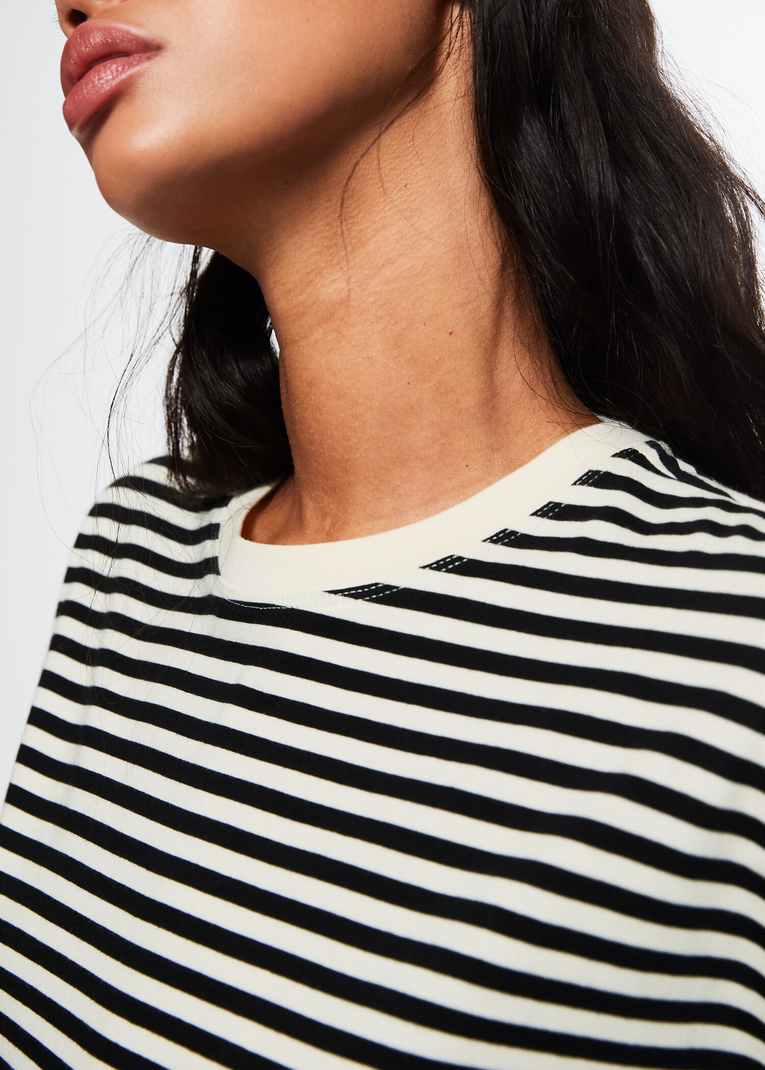 Striped cotton T-shirt - Details of the article 6
