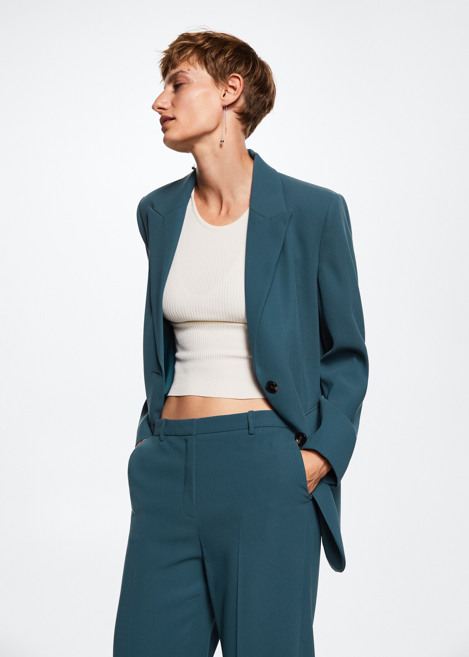 Pantalón recto traje - Detalle del artículo 1