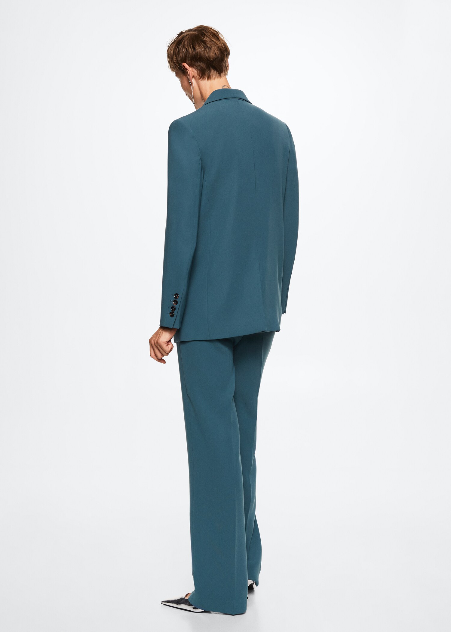 Pantalón recto traje - Reverso del artículo
