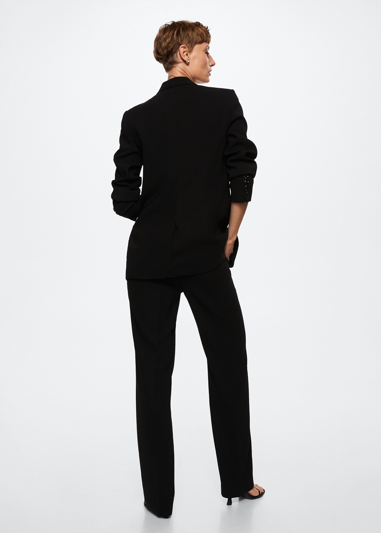 Pantalón recto traje - Reverso del artículo
