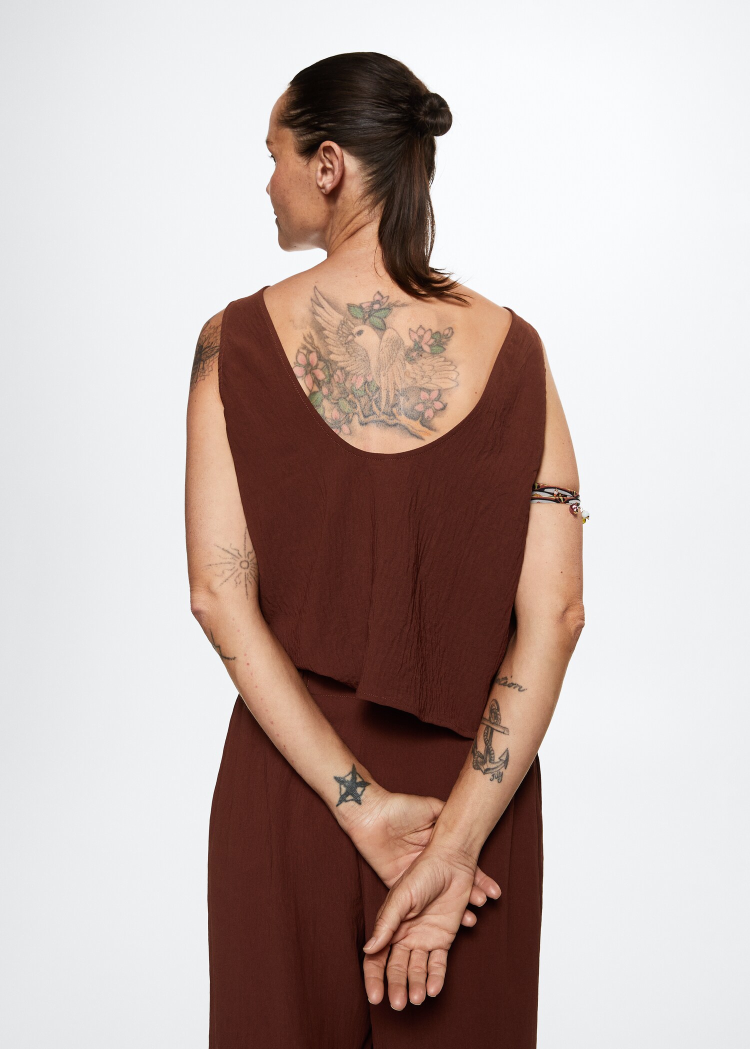 Draped crop top - Reverse of the article