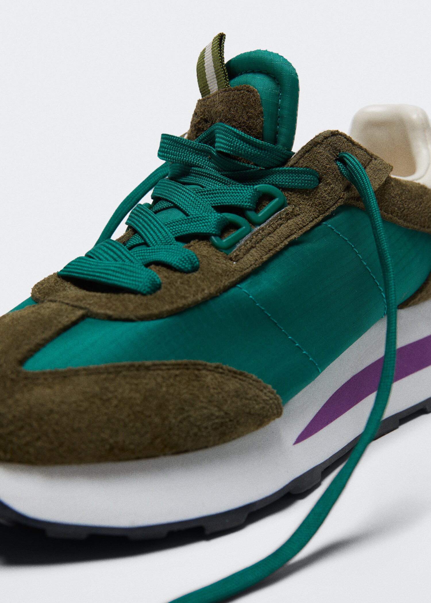 Leather appliqué sneakers - Details of the article 3