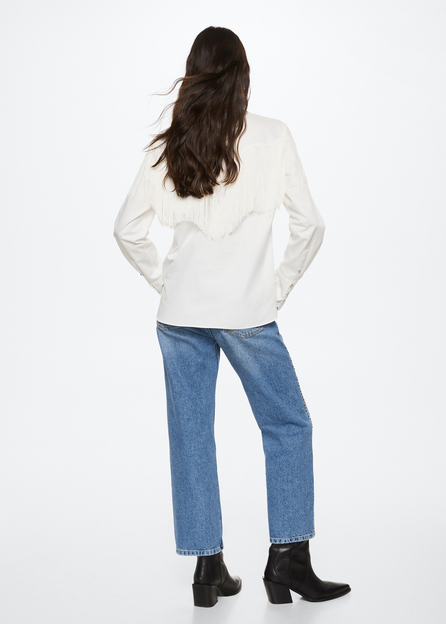 Chemise détails franges - Verso de l’article
