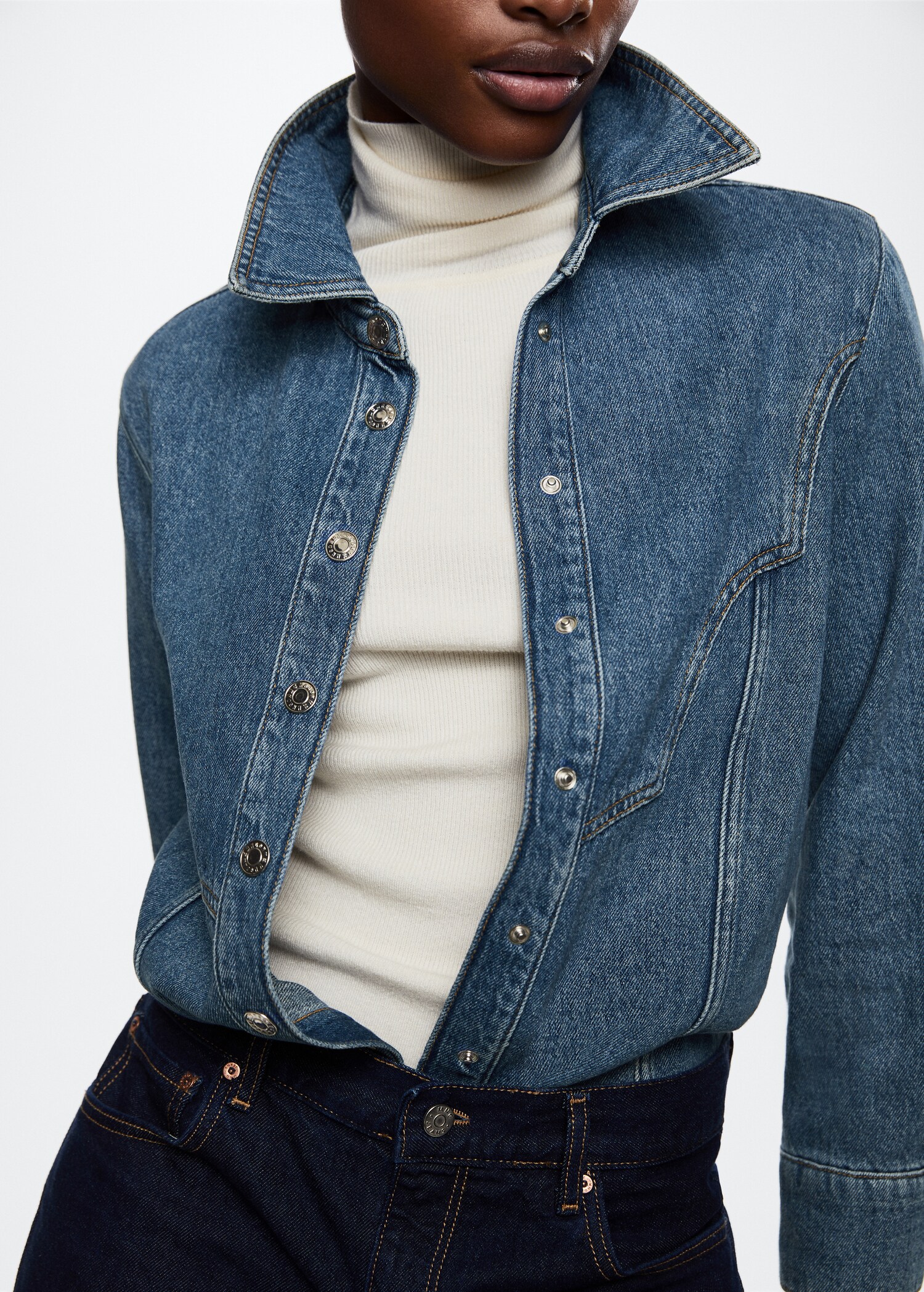 Camisa denim algodón - Detalle del artículo 6