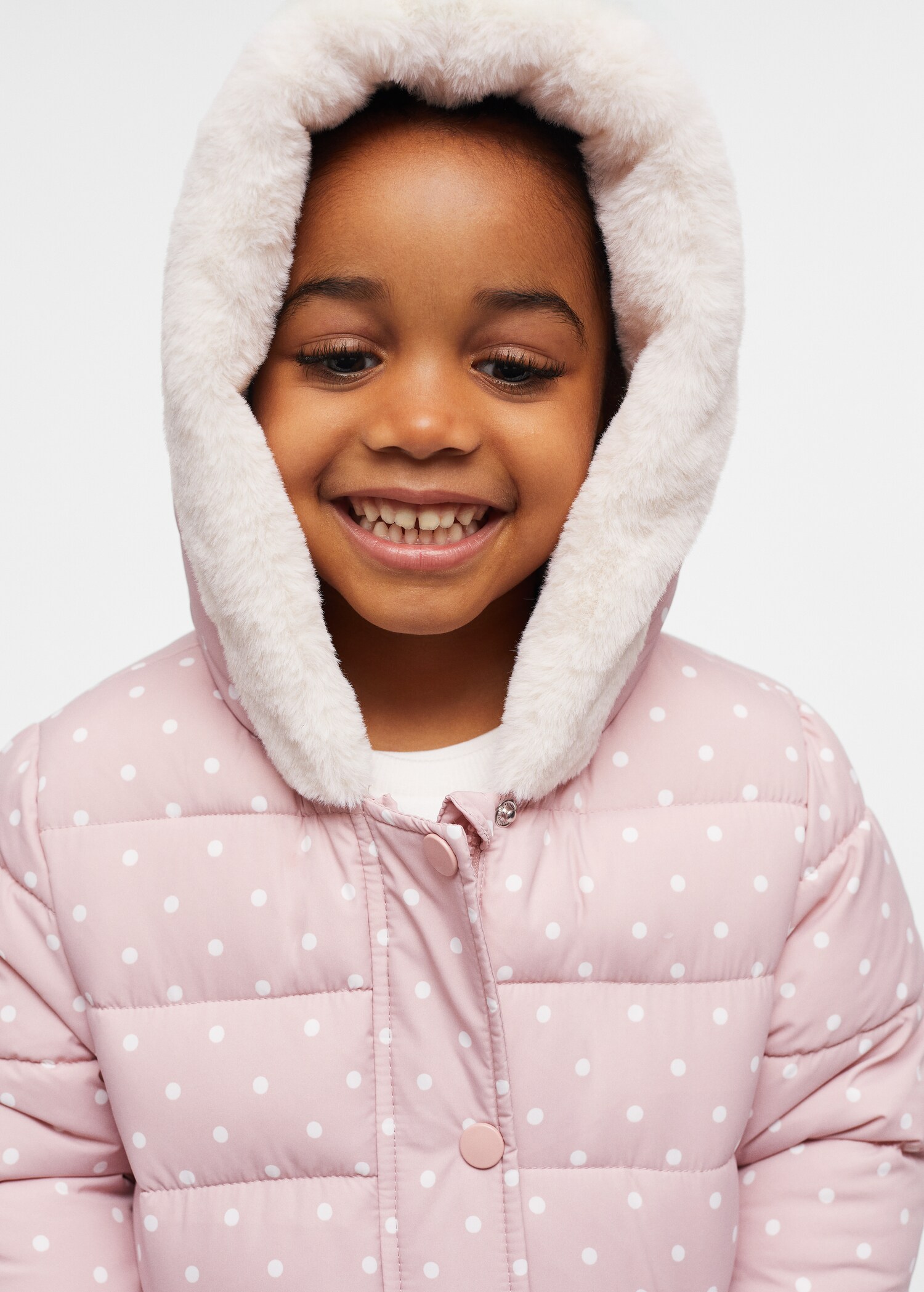 Faux-fur quilted coat - Details of the article 2