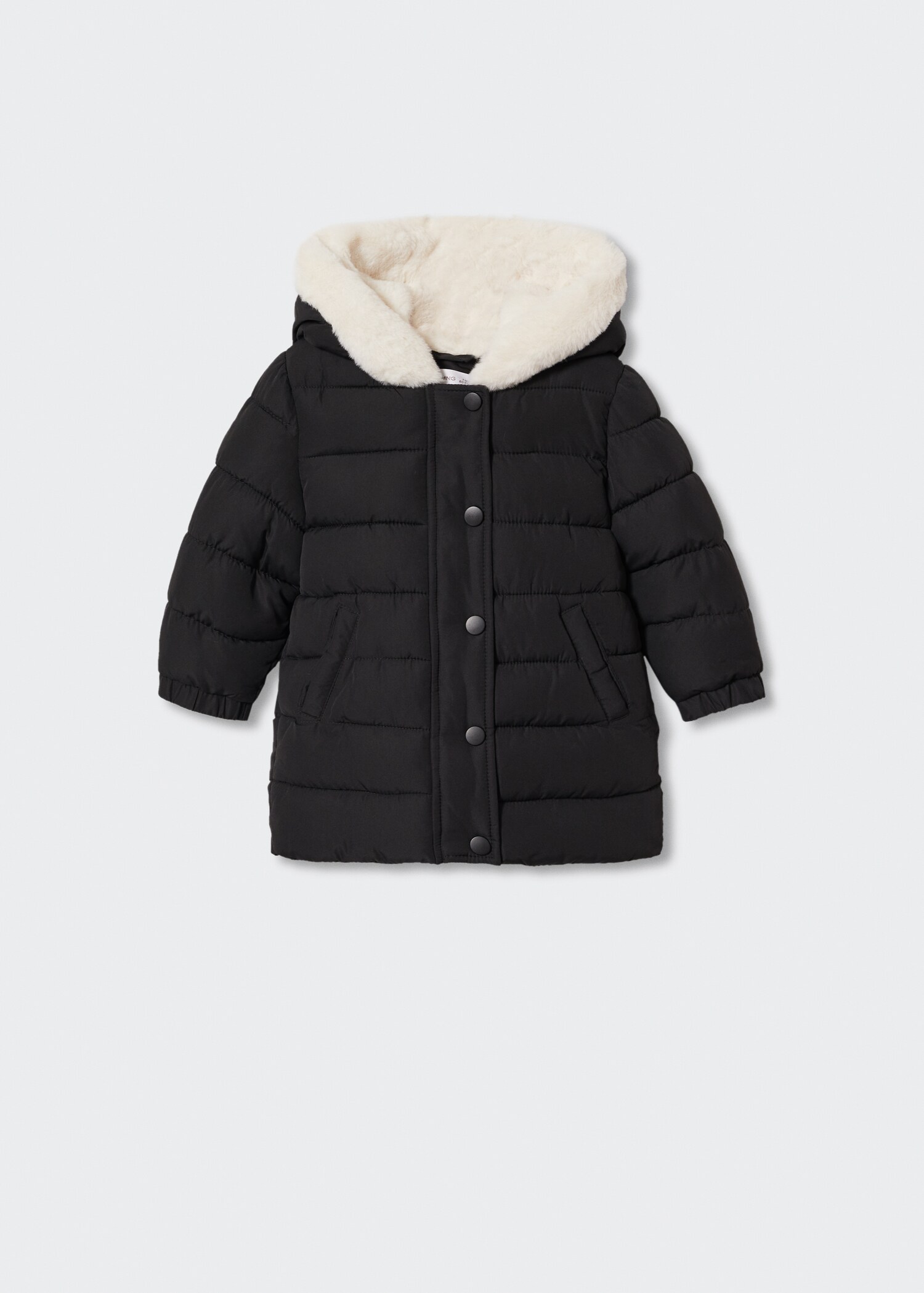 Faux-fur quilted coat - Article without model