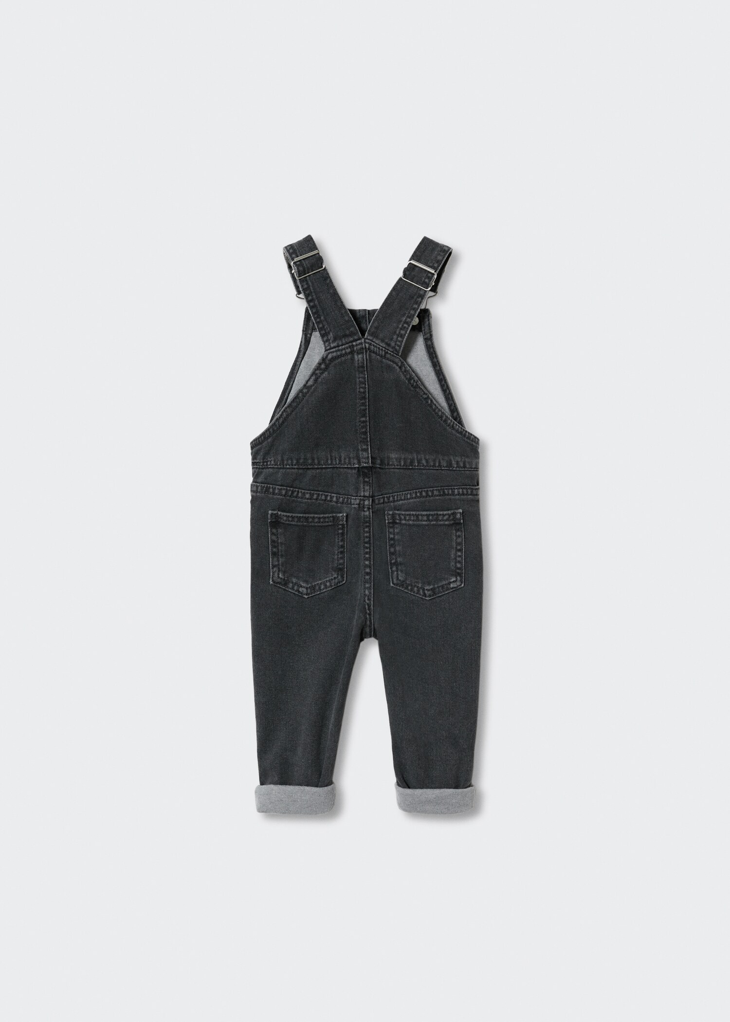 Gefütterte Jeans-Latzhose - Rückseite des Artikels