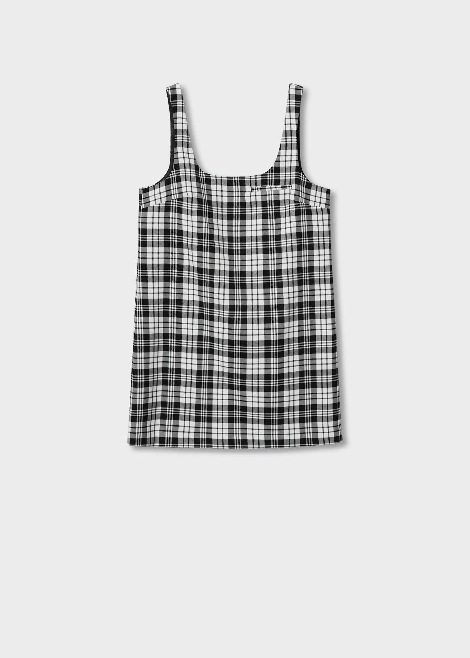 Checked pinafore dress - Article without model
