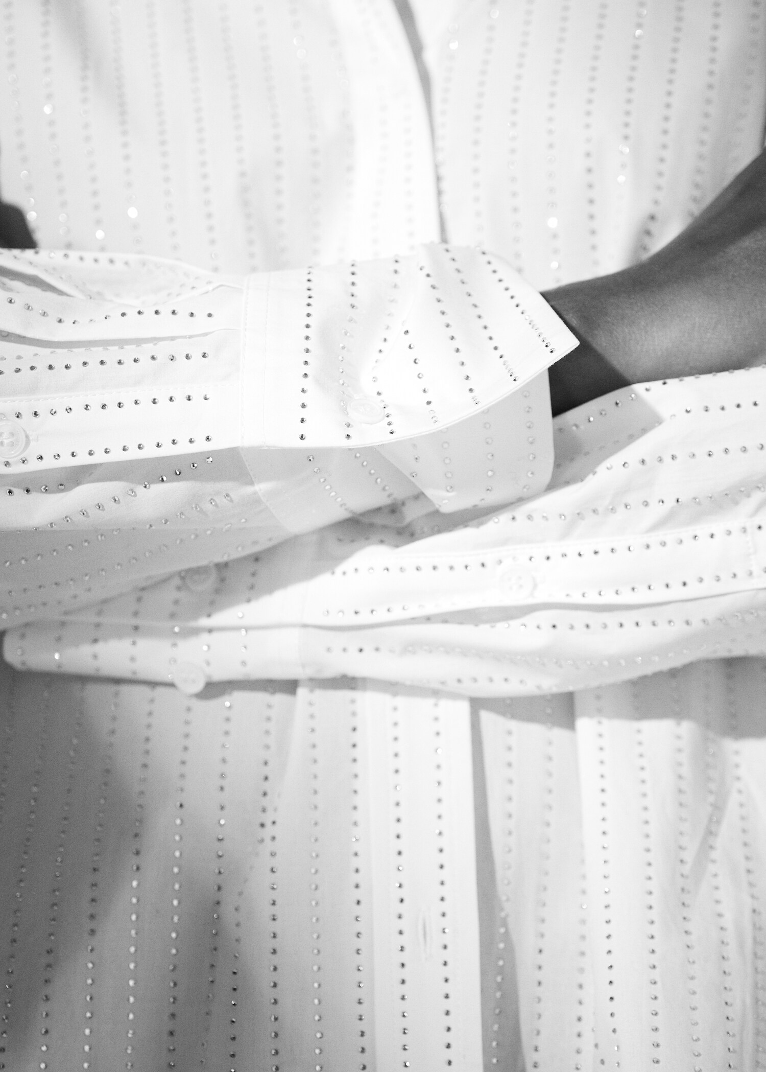 Skjorte i poplin med strass - Artikkeldetalj 6