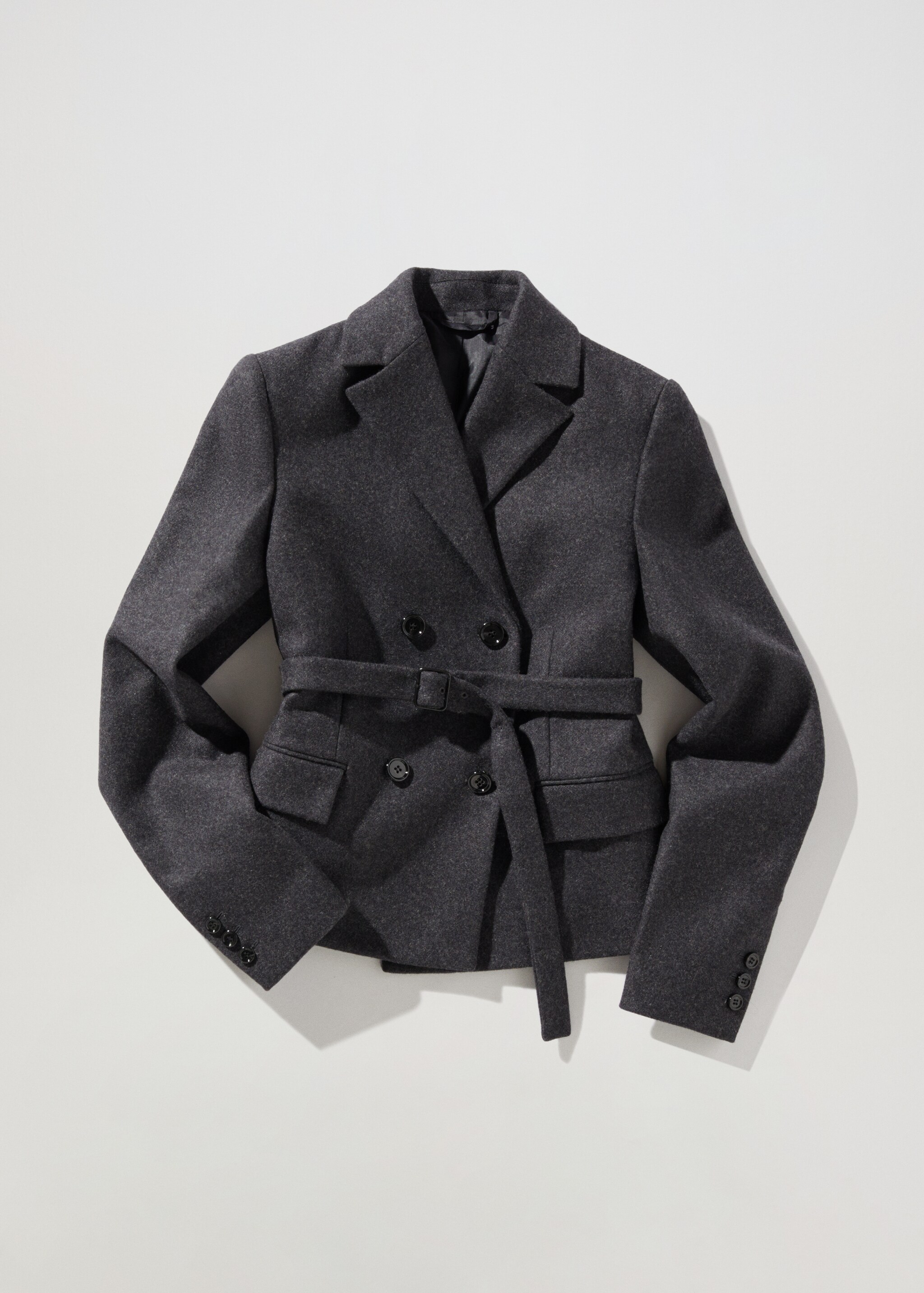 Wool jacket with belt - Article without model