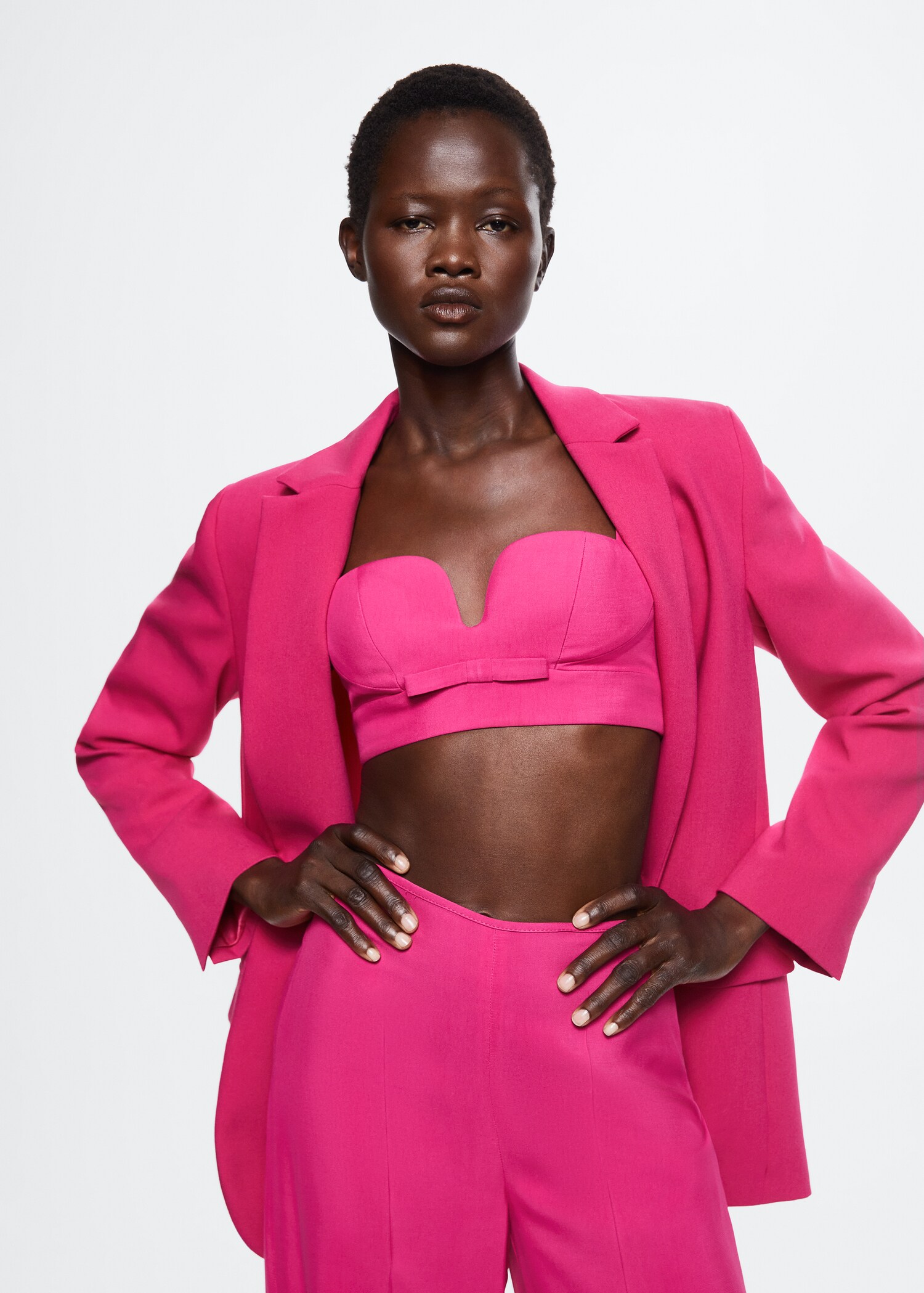 Wide leg fluid trousers - Details of the article 2