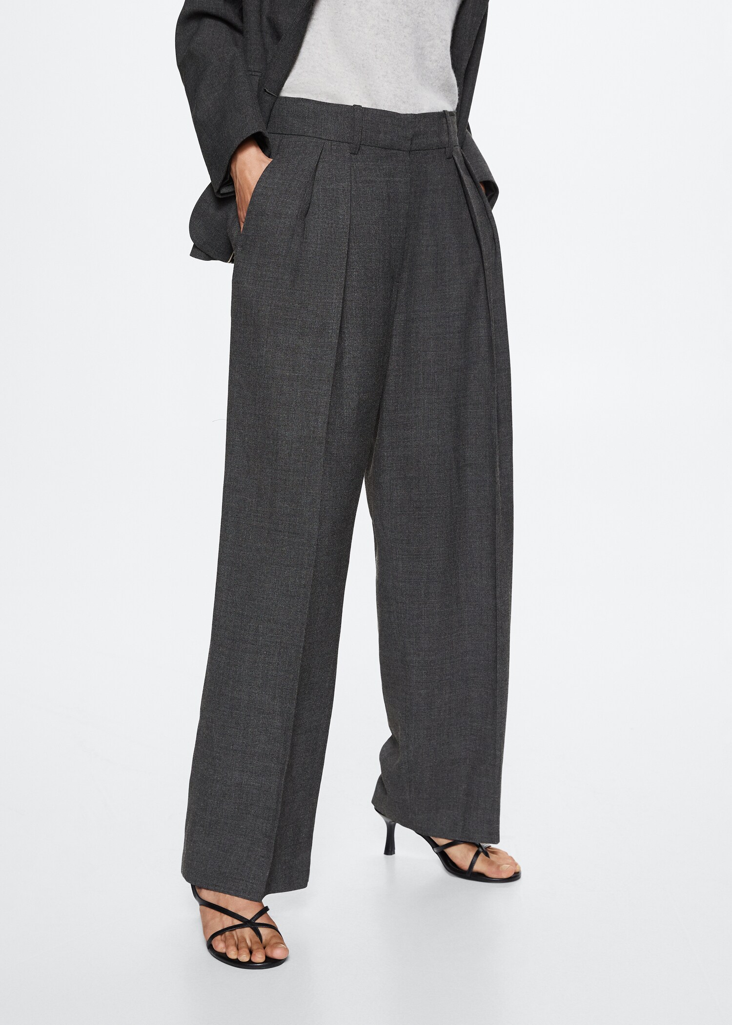 Wool suit pants - Medium plane