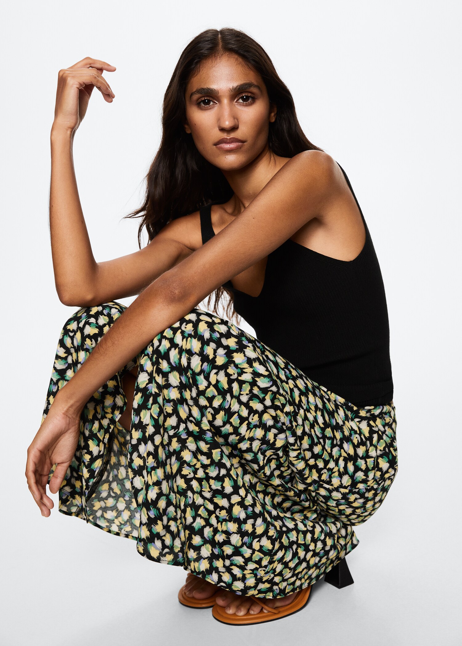 Floral print skirt - Details of the article 1