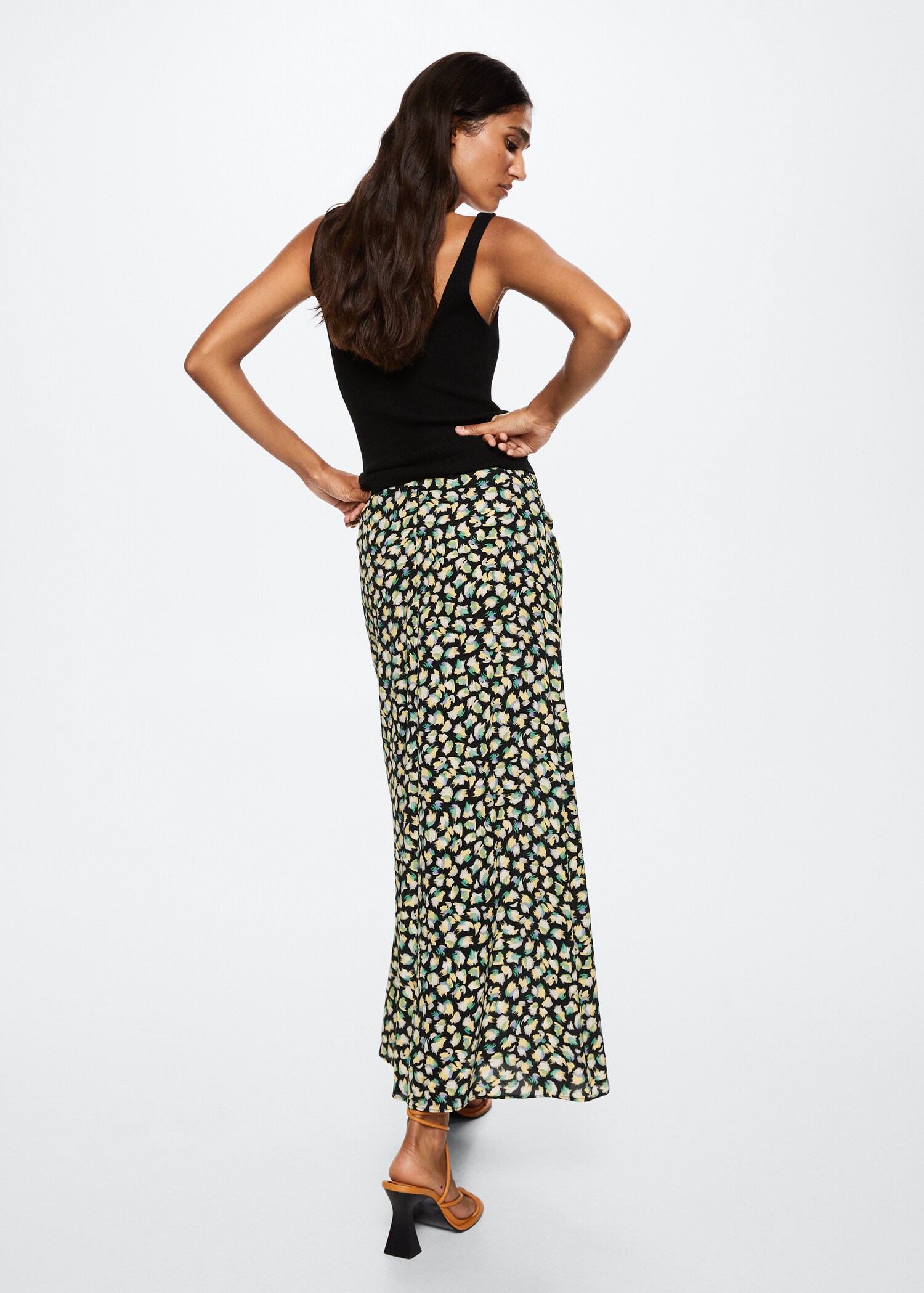 Floral print skirt - Reverse of the article