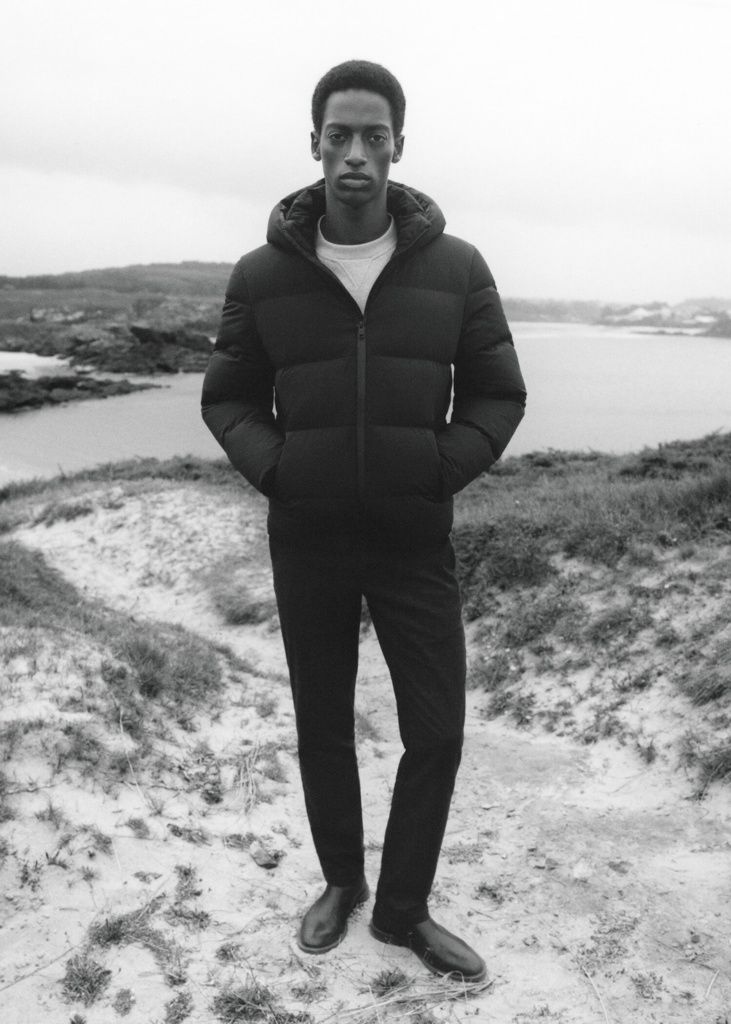 Calças slim fit de algodão aos quadrados - Pormenor do artigo 5