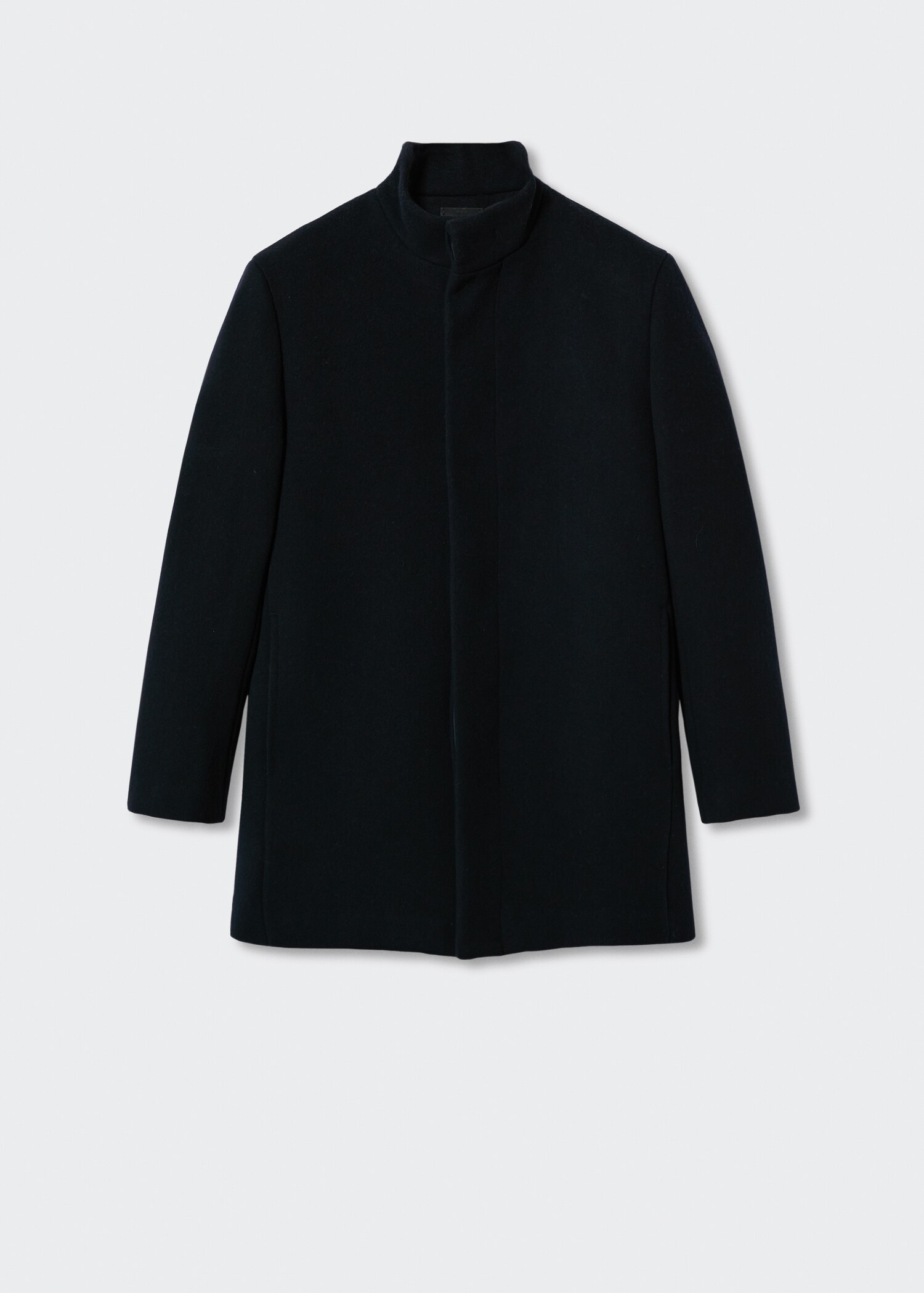 Wool funnel neck coat - Article without model