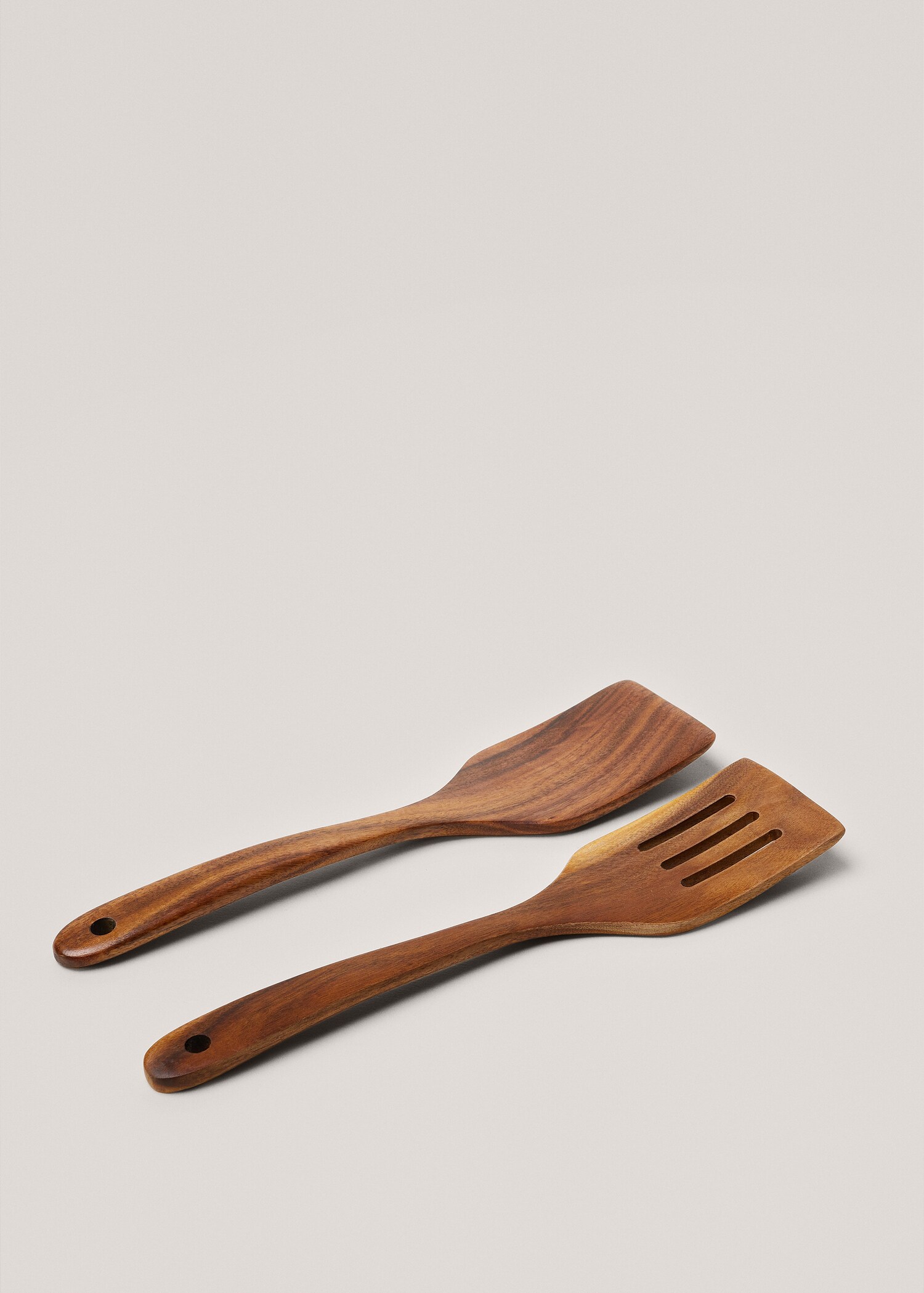 Acacia wood spatula and spoon  - Medium plane