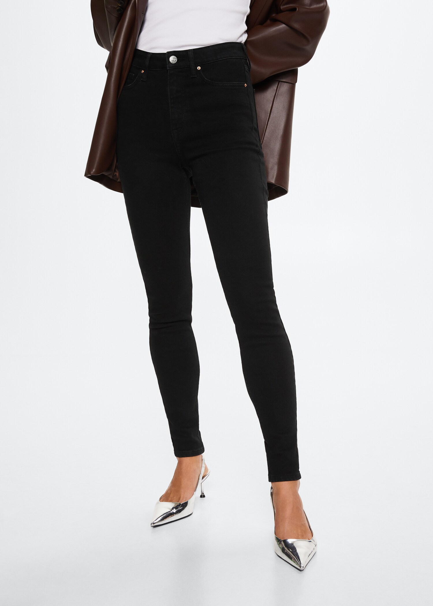 Soho high-waist skinny jeans - Medium plane