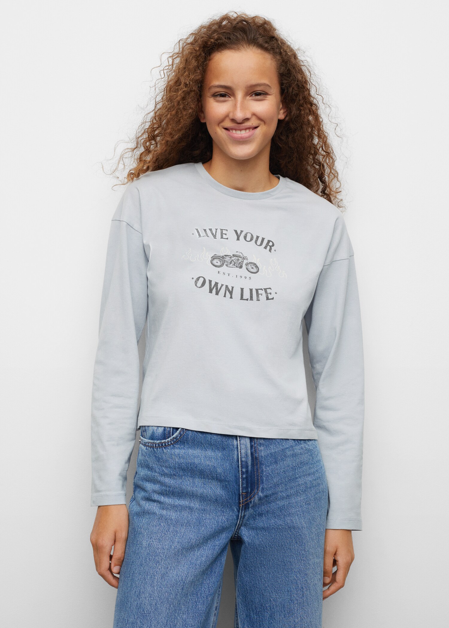Printed long sleeve t-shirt - Details of the article 1