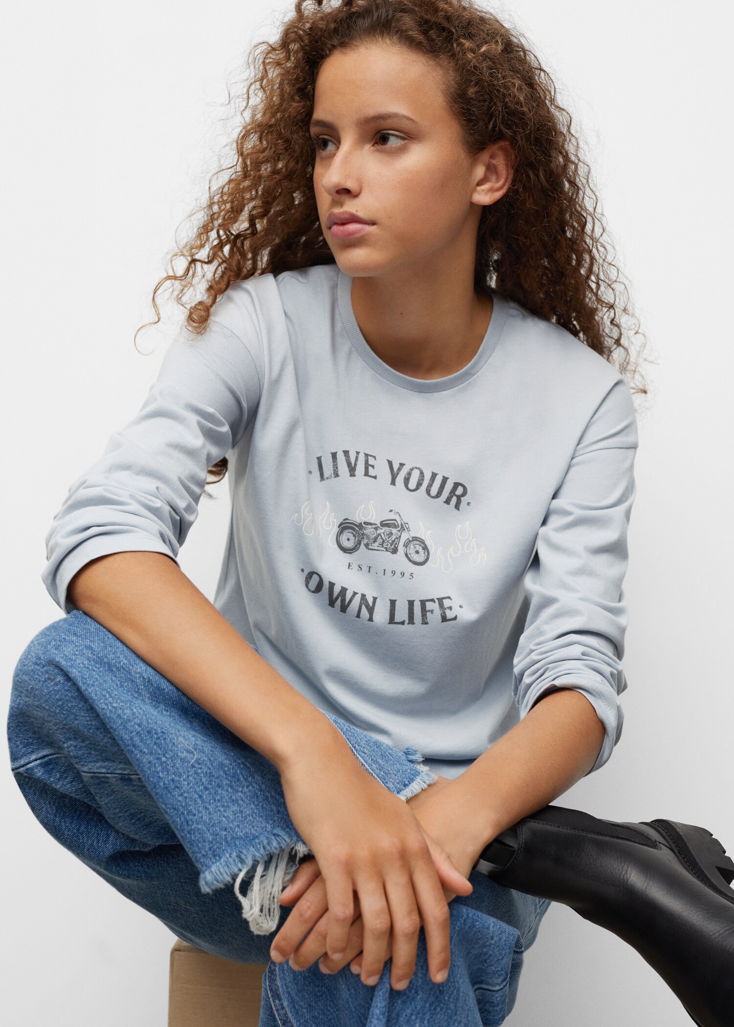Printed long sleeve t-shirt - Details of the article 3