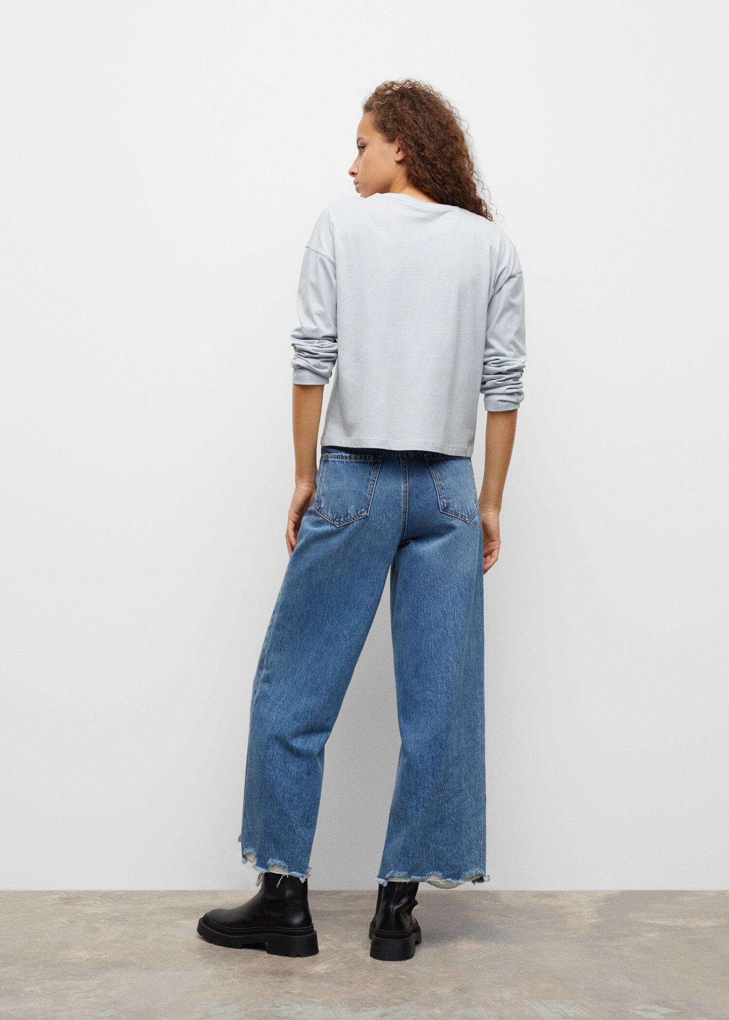 Printed long sleeve t-shirt - Reverse of the article