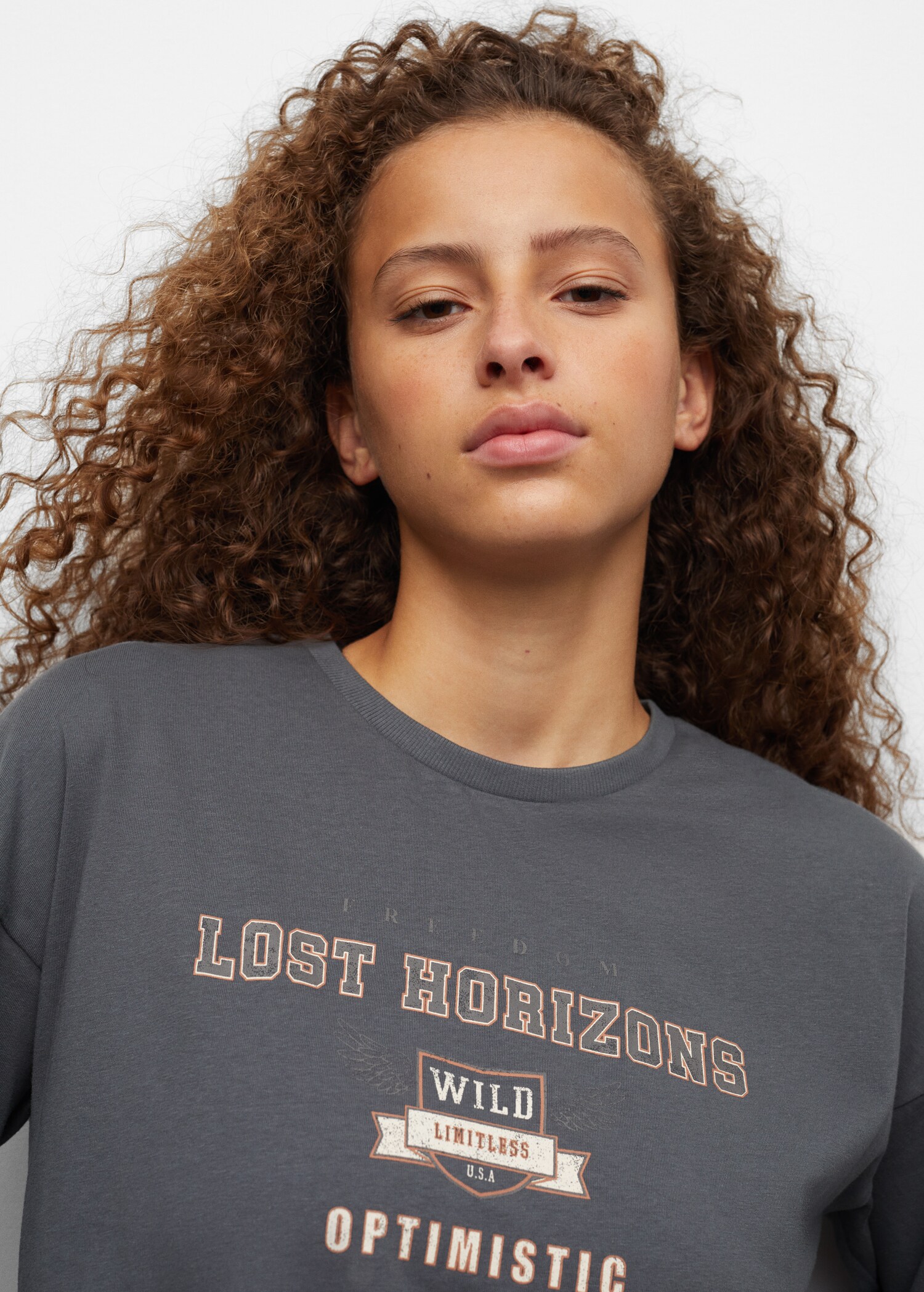 Printed long sleeve t-shirt - Medium plane