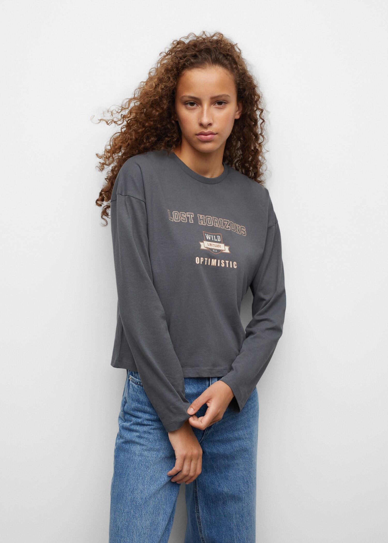 Printed long sleeve t-shirt - Details of the article 1