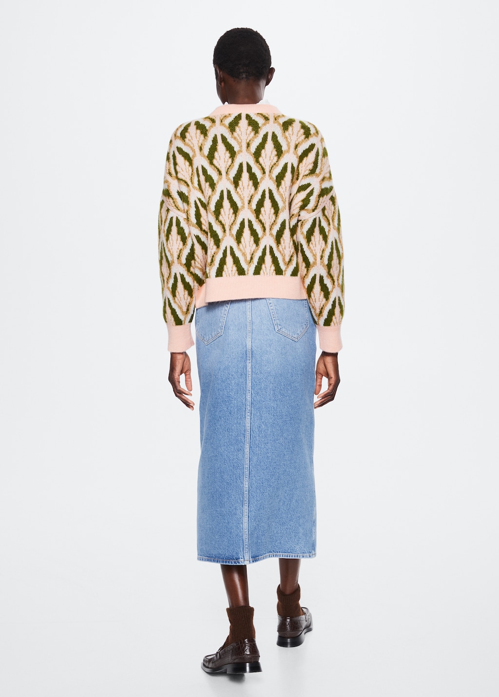Oversize printed sweater - Women | MANGO Georgia Oversize printed sweater - Women | MANGO Georgia