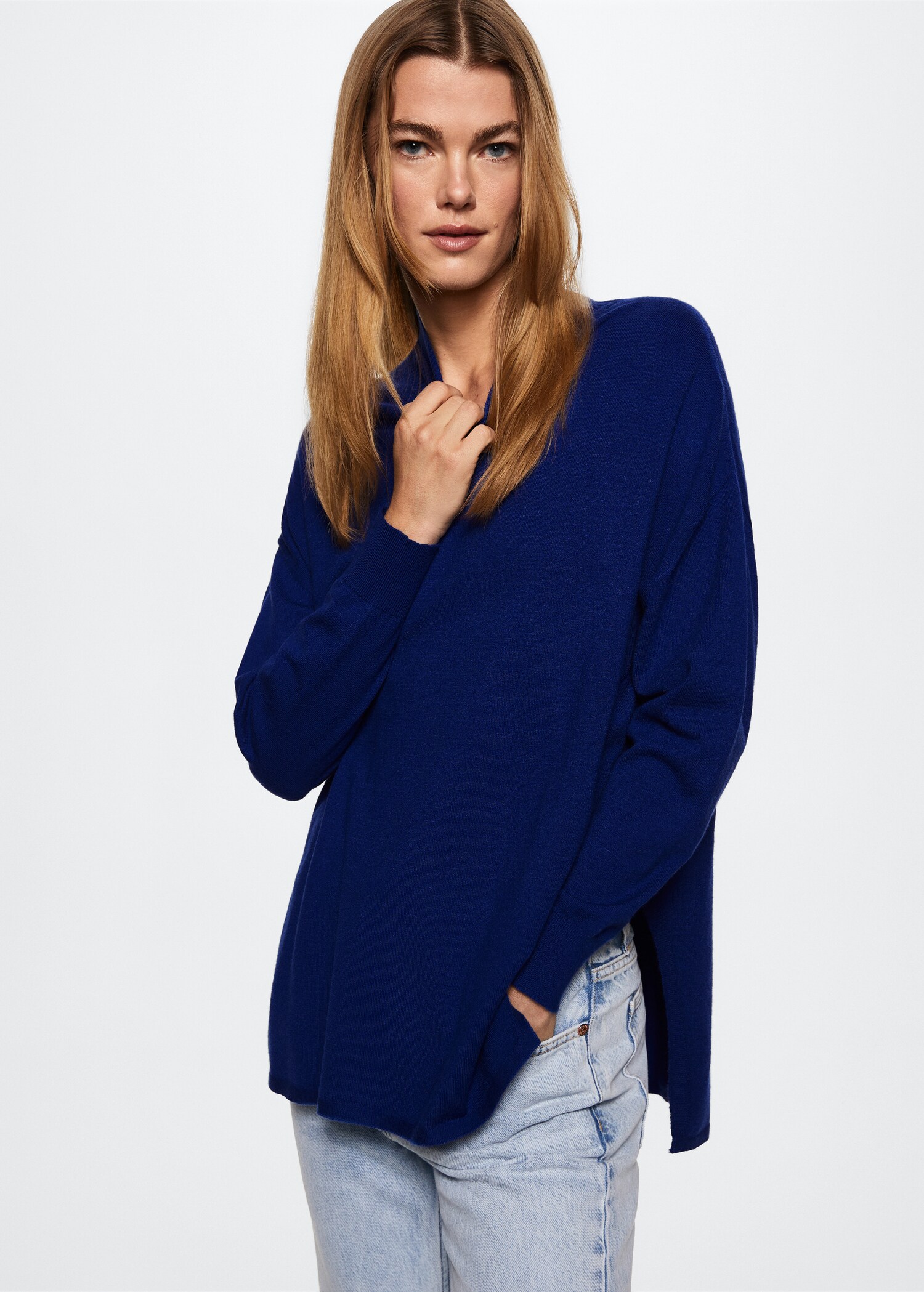 Fine Perkins neck sweater - Medium plane