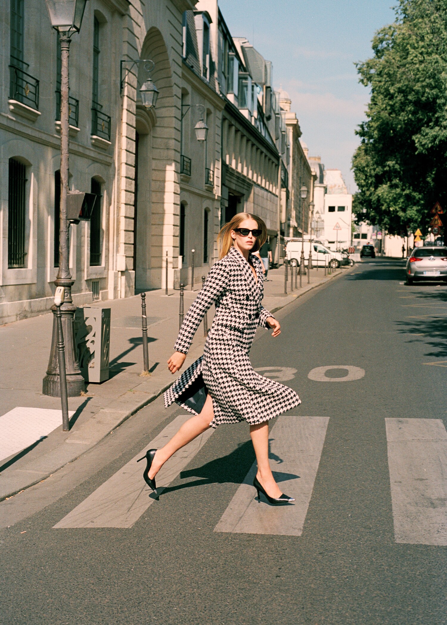 Houndstooth wool-blend coat - Details of the article 6