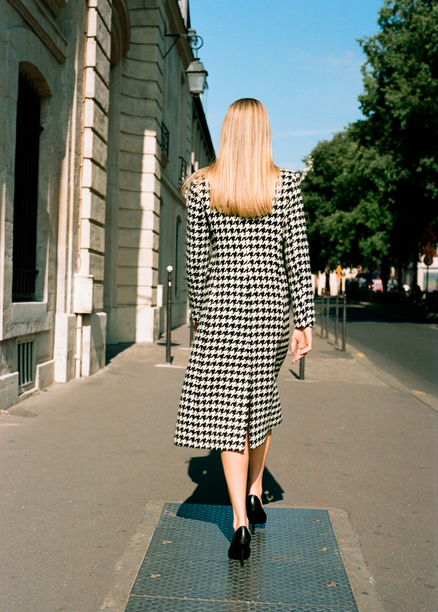 Houndstooth wool-blend coat - Details of the article 7