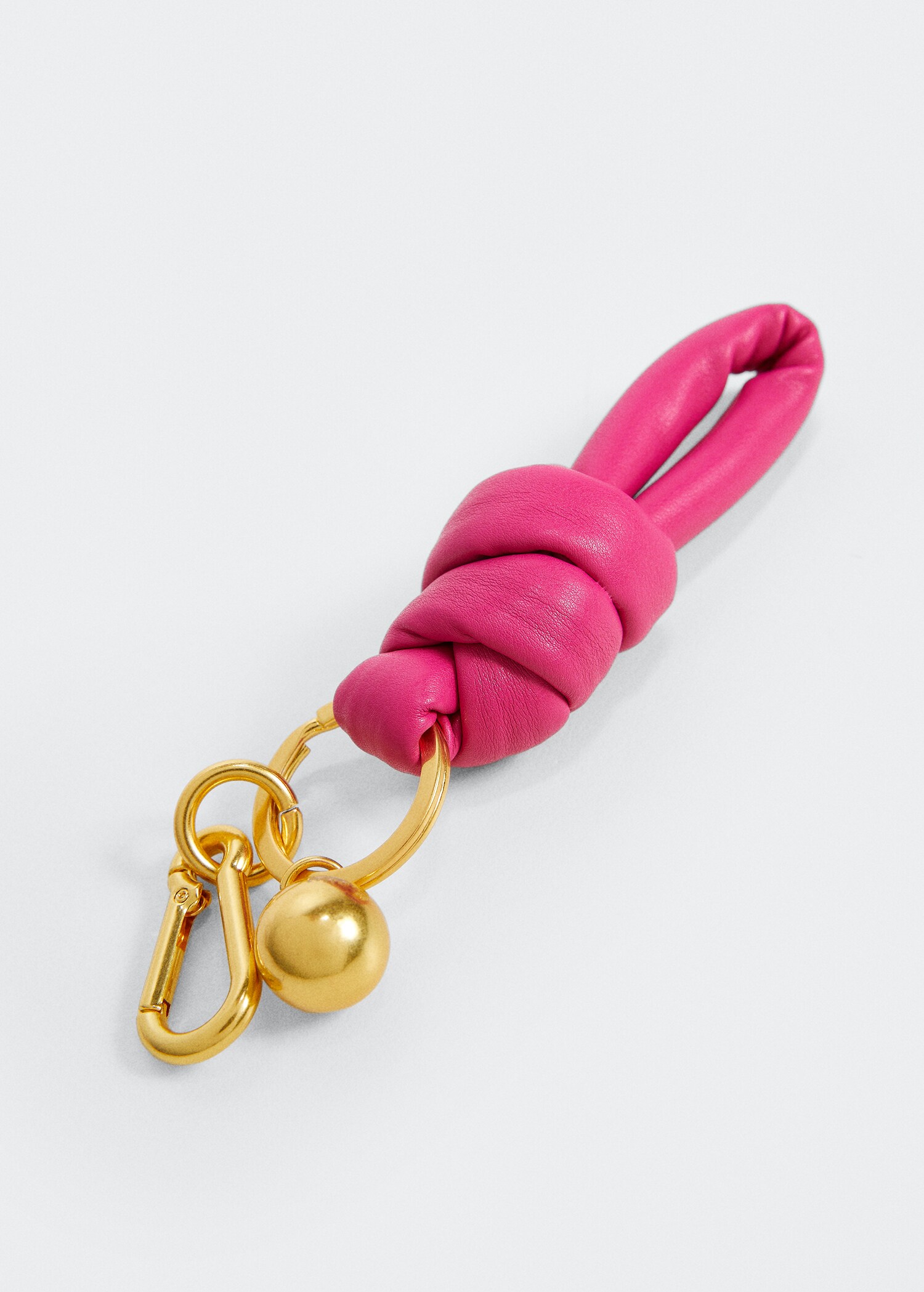 Carabiner keychain with knot - Medium plane