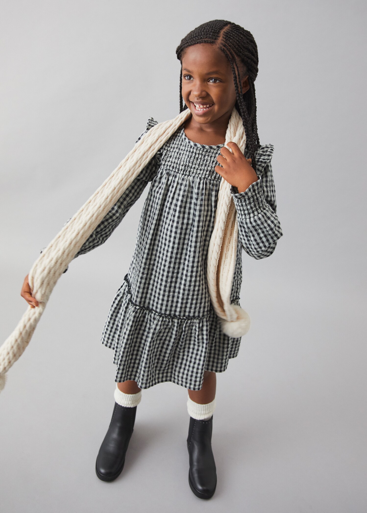 Gingham check dress - Details of the article 5
