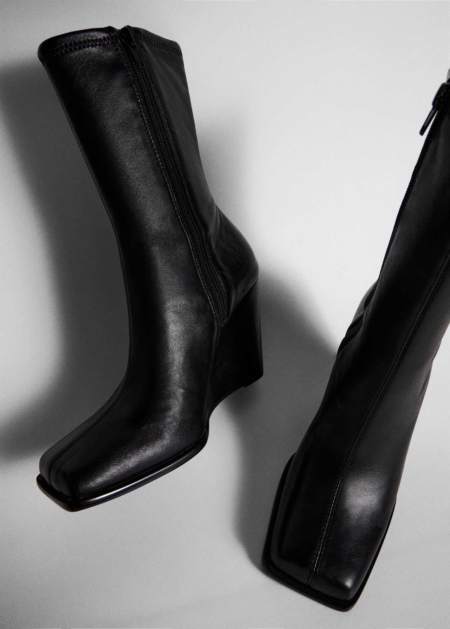 Bottines compensées cuir bout carré - Détail de l'article 5