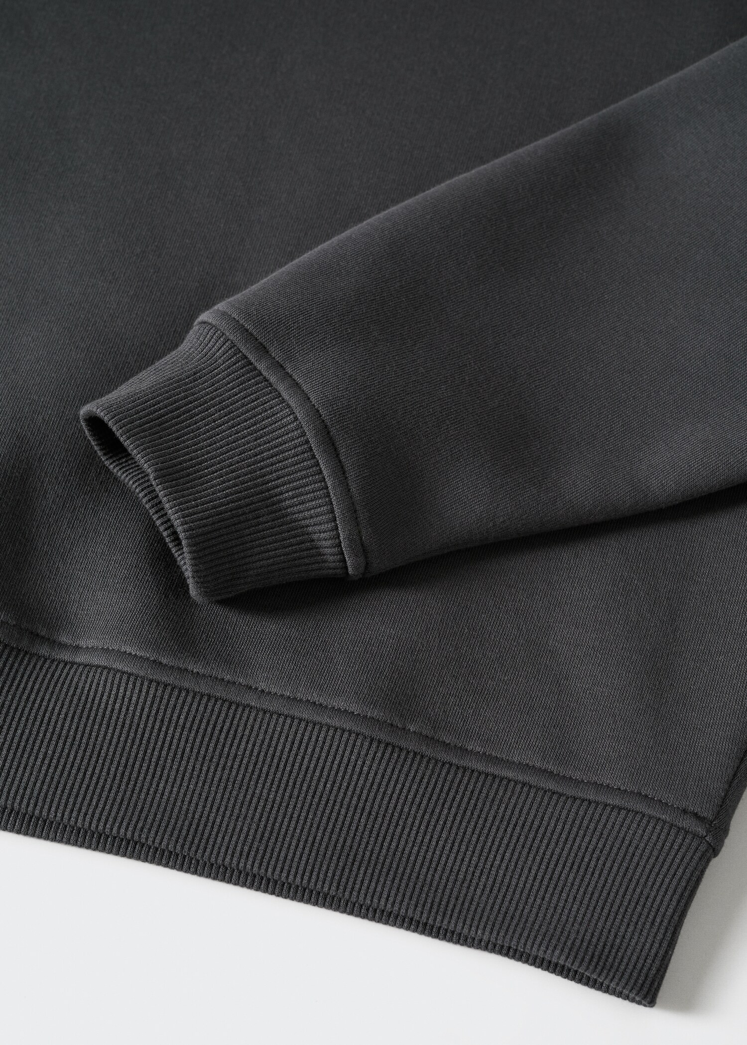 Ribbed endings sweatshirt - Details of the article 8