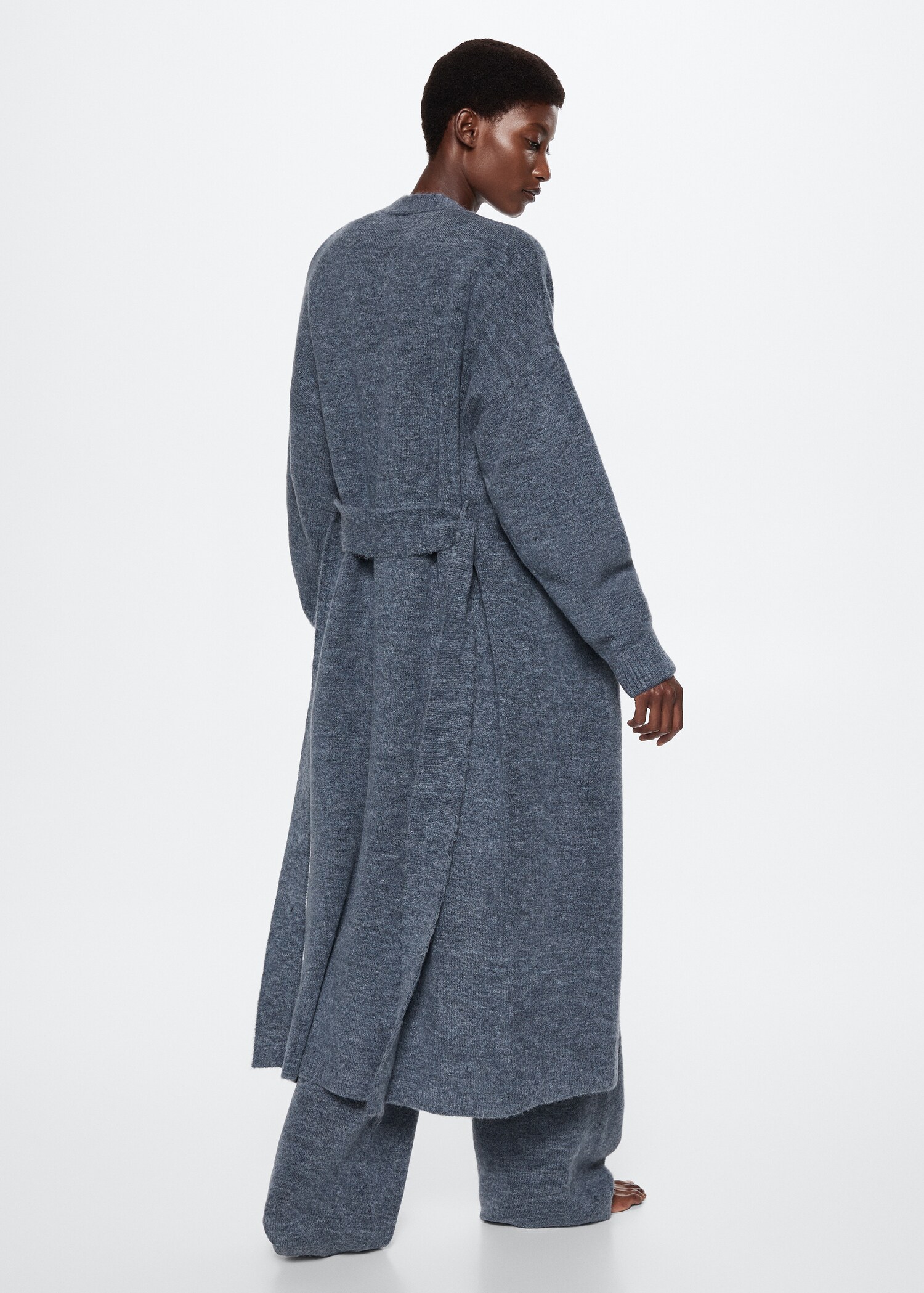 Oversized knit cardigan - Reverse of the article