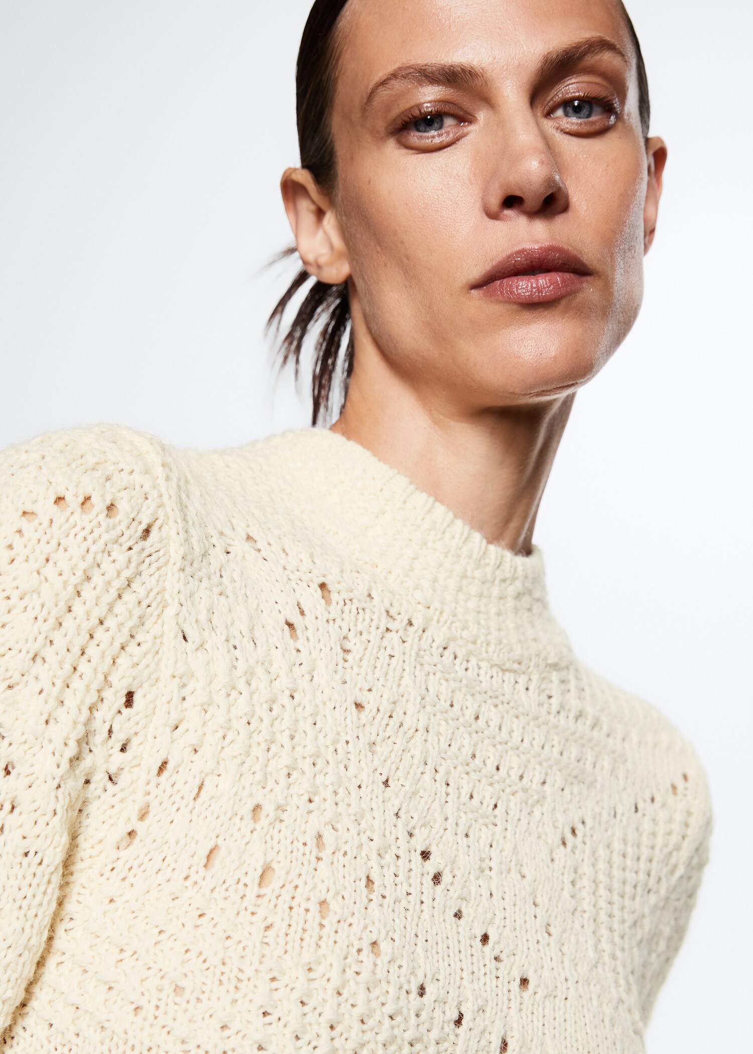 Robe maille détail ajouré - Détail de l'article 4