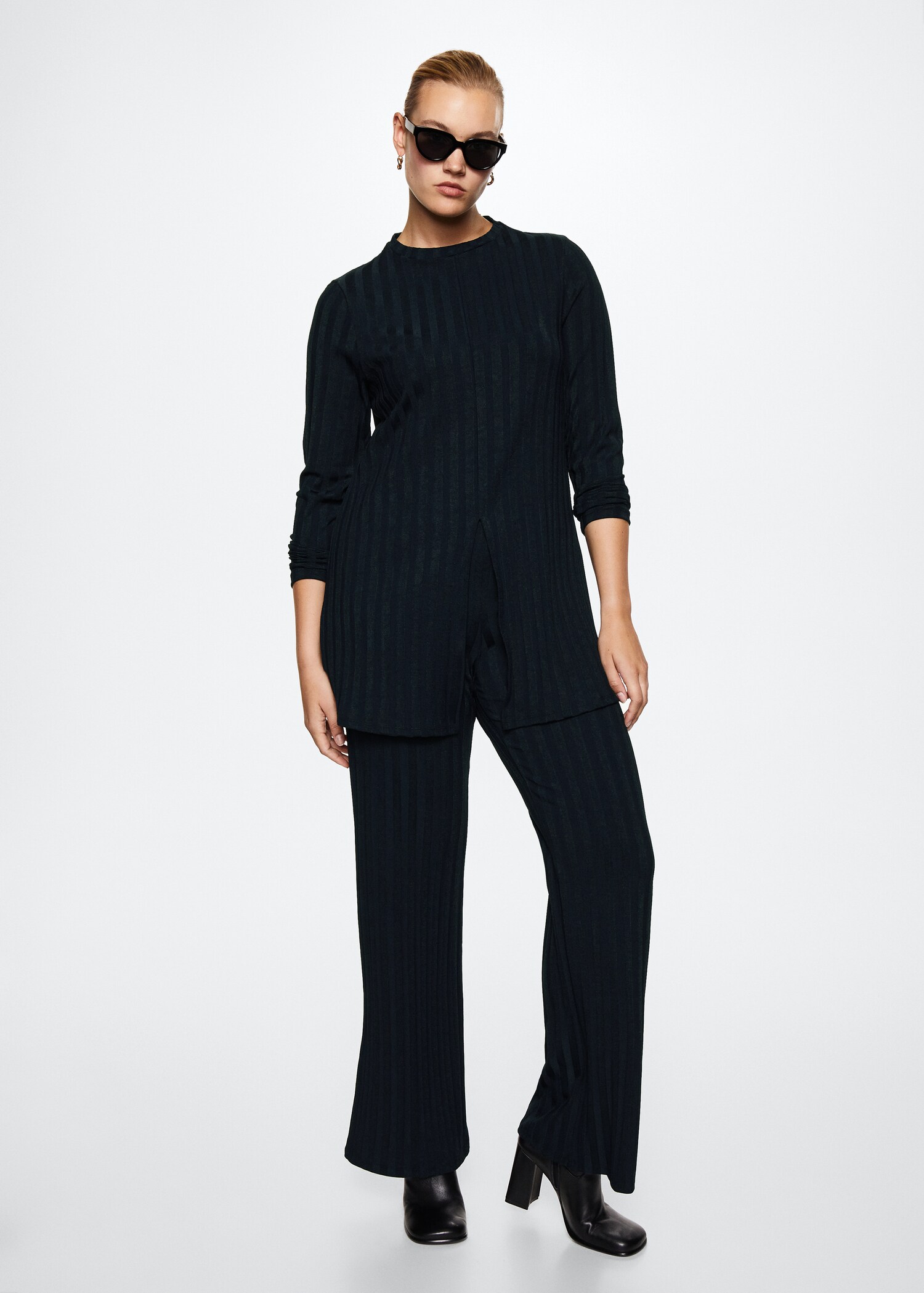 Pantalon évasé maille - Détail de l'article 3