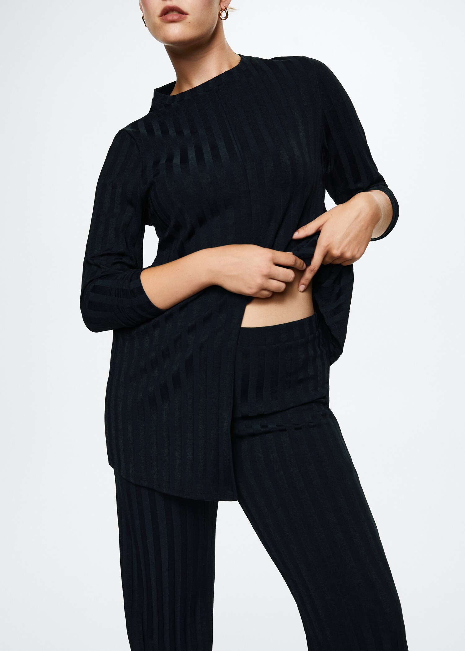 Pantalon évasé maille - Détail de l'article 5