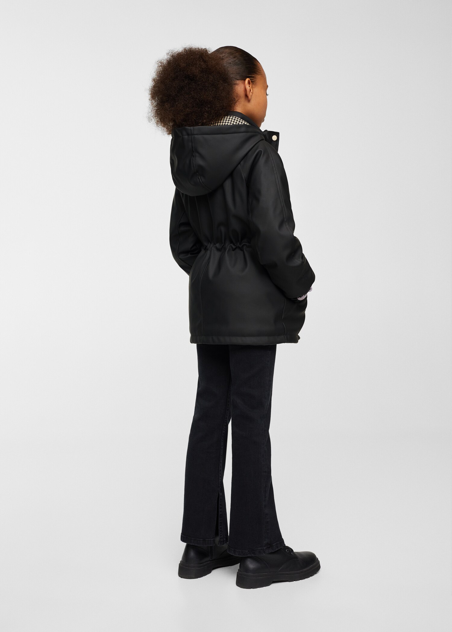 Hooded water-repellent parka - Details of the article 4
