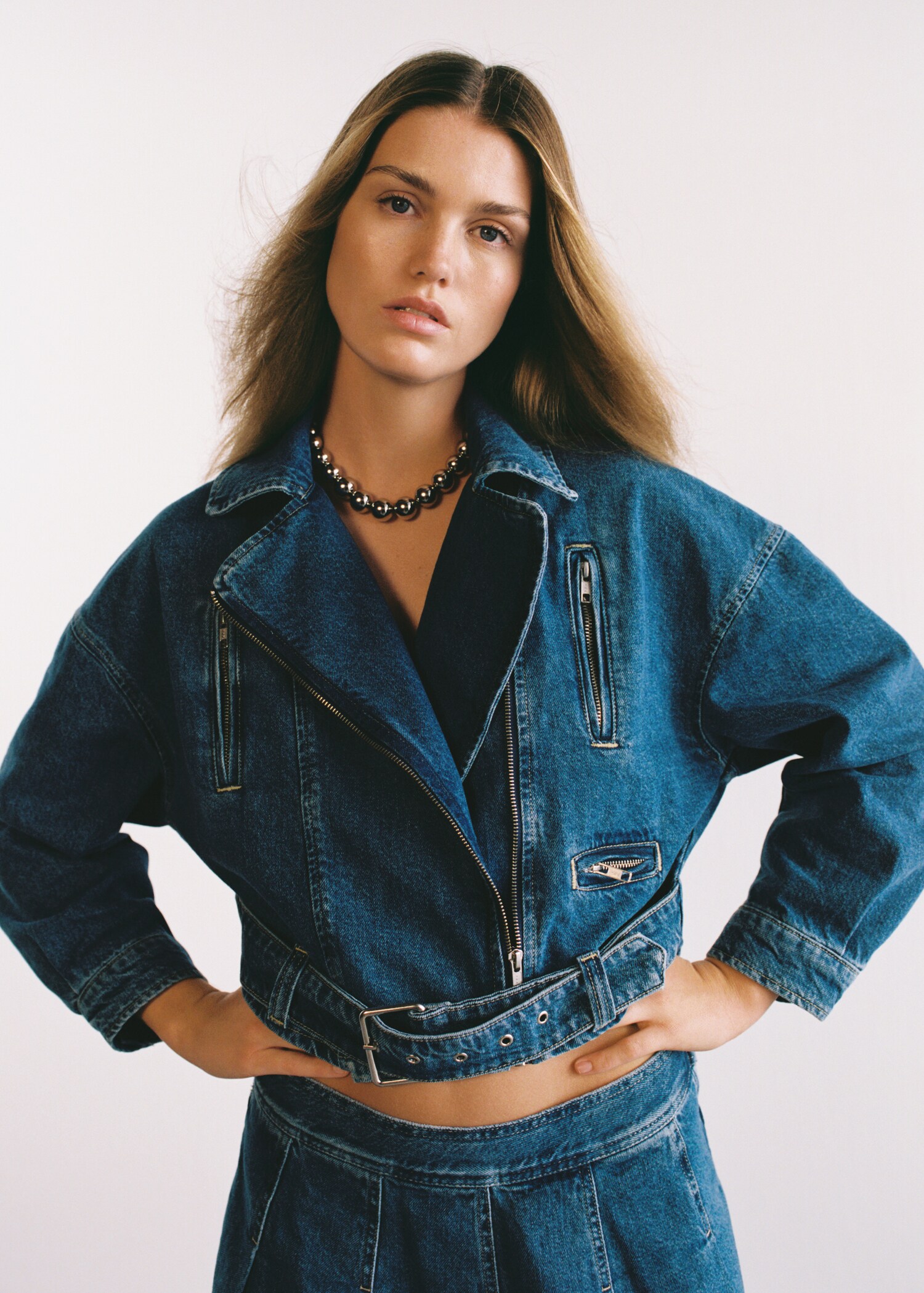 Denim biker jacket - Details of the article 6