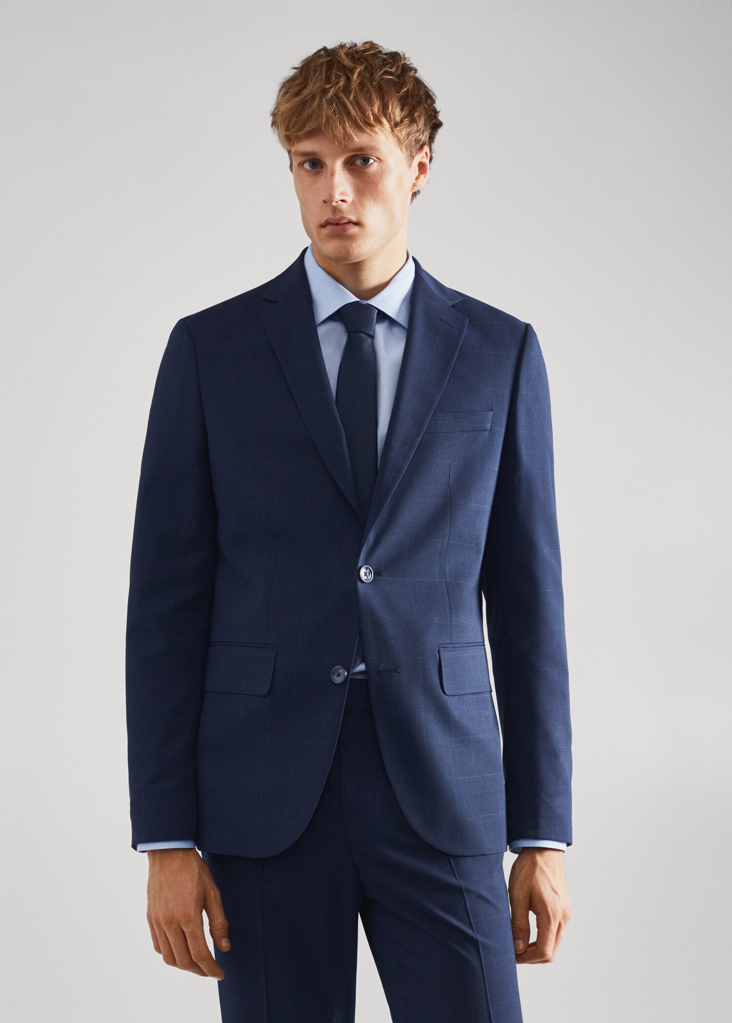Americana traje slim fit cuadros - Plano medio
