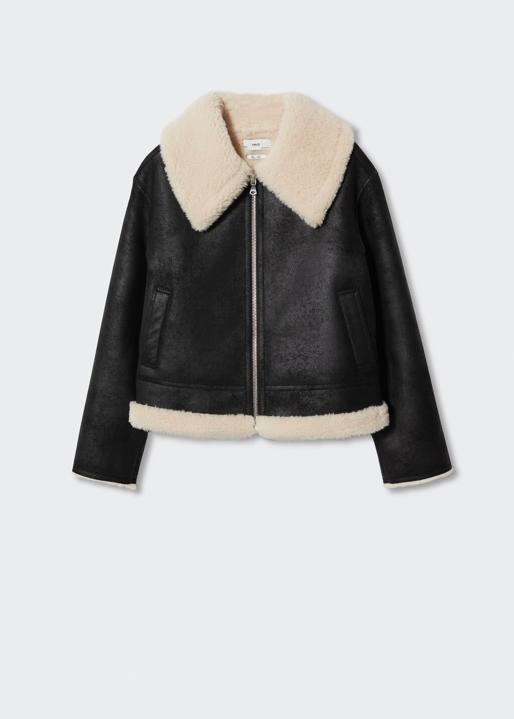 Blouson col mouton Femme MANGO Maroc