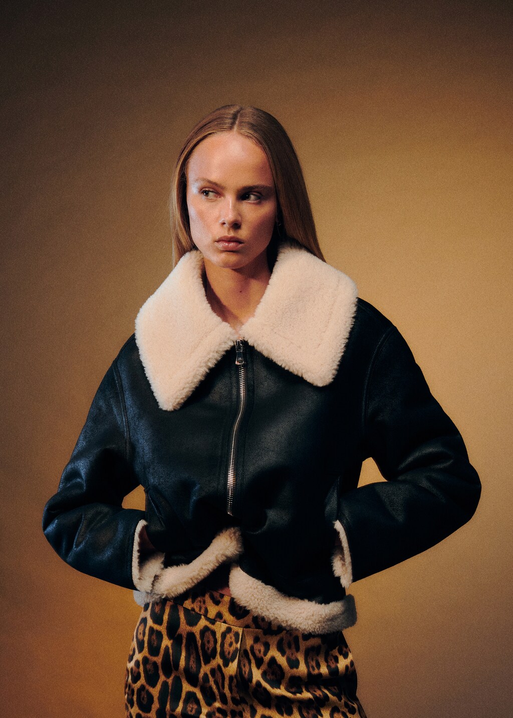 Blouson col mouton sale
