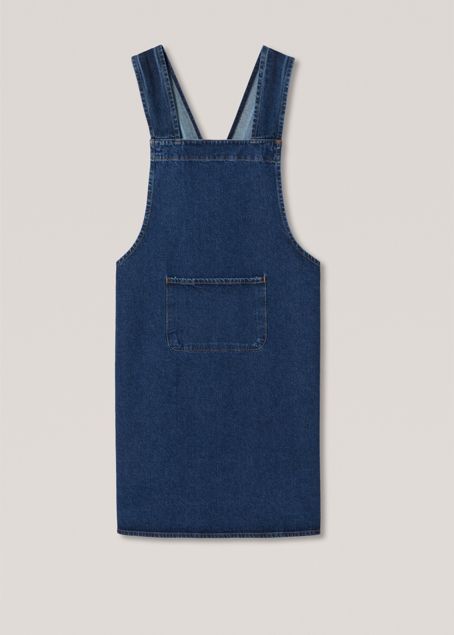 Gekruist denim keukenschort - Artikel zonder model